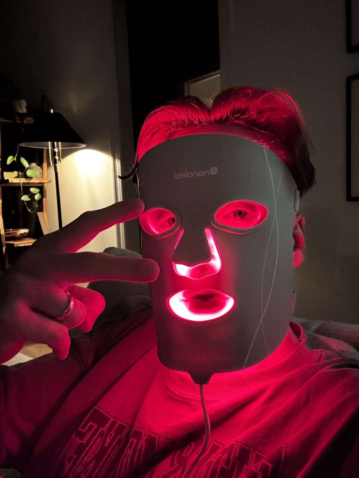 Nanoleaf FDA-Cleared LED Light Therapy Face Mask with 7 Treatment Modes - Professional Red & Blue Light with NIR Facial Device for Anti-Aging - 432 LEDs, Rechargeable customer photo 1