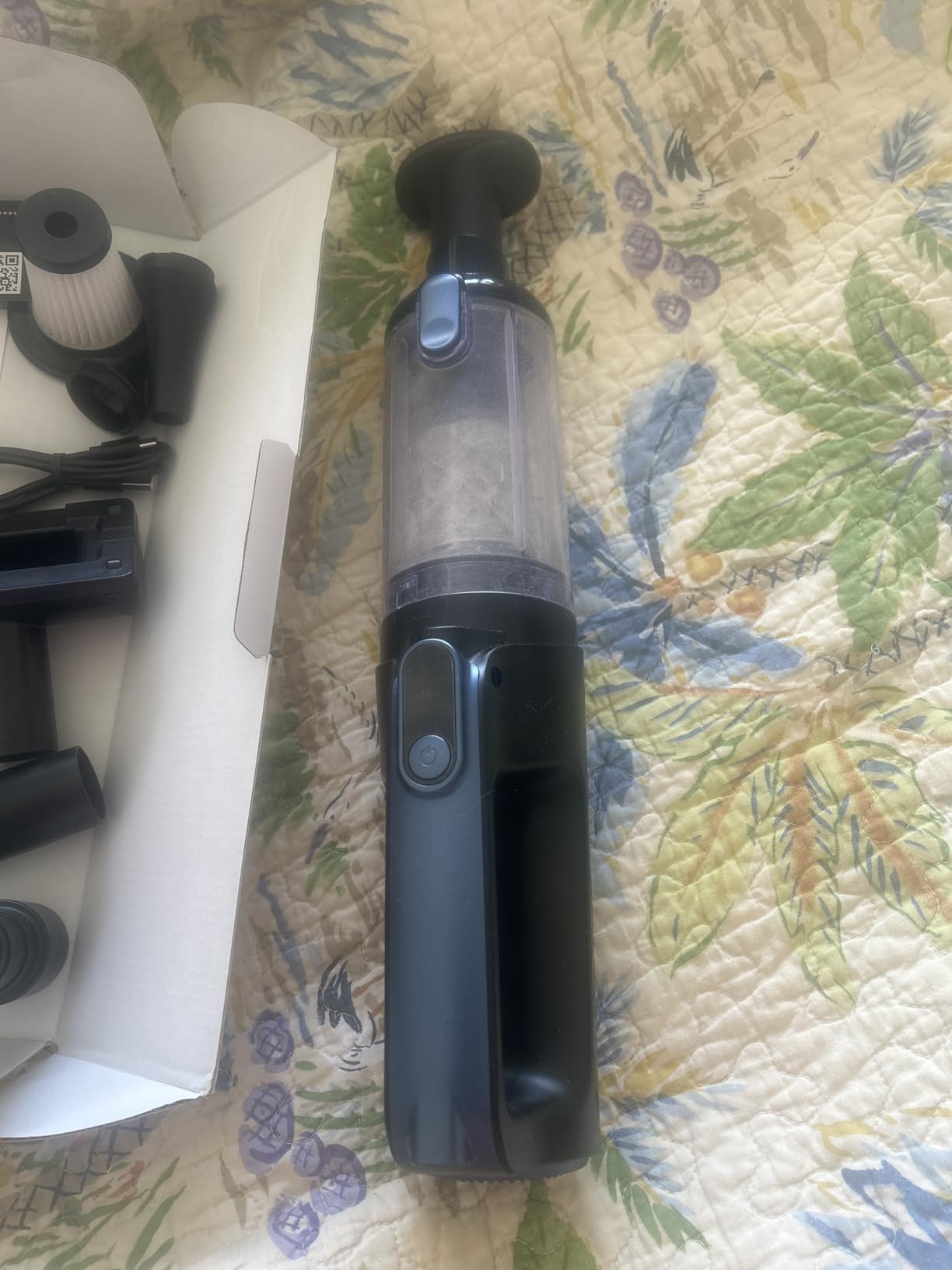 Car Vacuum Portable Cordless, 18000Pa 2 in 1 Vacuum Cleaner & Air Duster, 130W Brushless Motor Handheld Vacuum Cordless with 7800mAh Battery, LED Light, Multi-Nozzles for Car, Home, Office, Pet customer photo 1