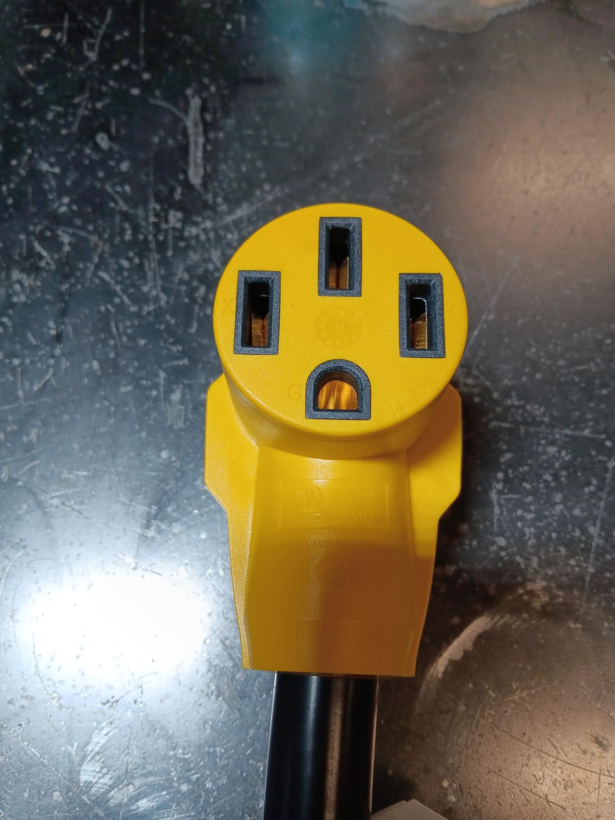 NEMA 6-50P to 14-50R EV Charger Adapter Cord, STW 6AWG 50 Amp 240V/250 Volts, 3-Prong Welder Plug to 4-Prong EV Charger Connector, for Tesla or EVSE Level 2 Charging, NOT for RV, ETL Listed customer photo 2