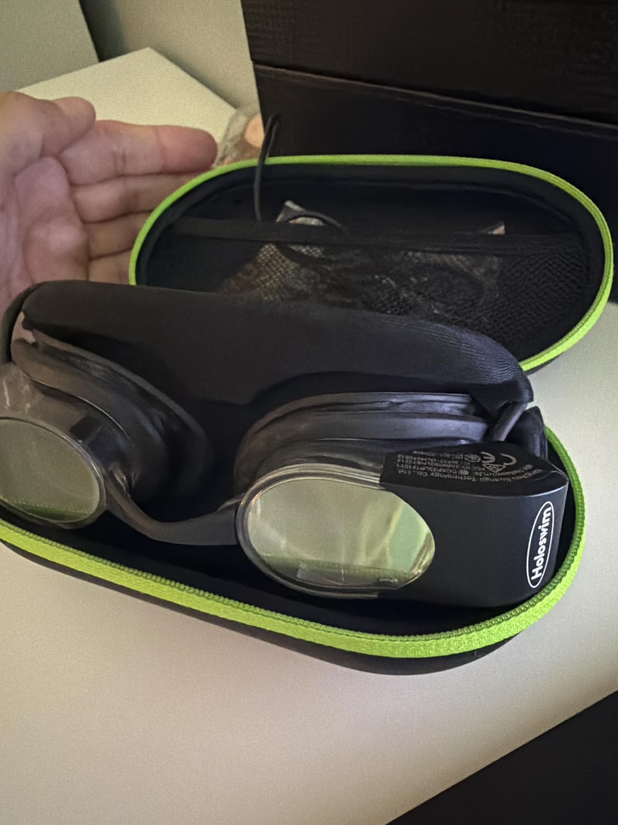 Holoswim Smart Swim Goggles, 2S AR Swimming Goggles, Digital HD Real-time Display, AI Data Analysis APP, Customized Training customer photo 1