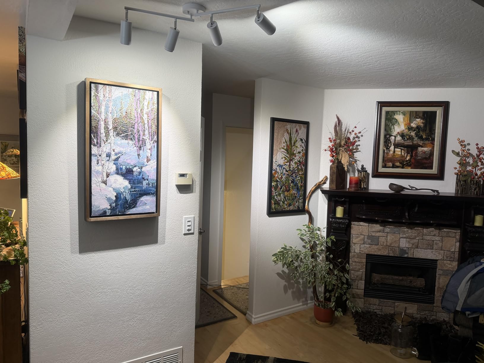 5Color LED Track Lighting Kit 4 Lights Dimmable 48W Track Light,Zoomable15°/24°/36°/45°/60°-2700K/3000K/3500K4000K/5000K,Track Lighting for Accent Task Kitchen,Lumen 4800 (Black) customer photo 2