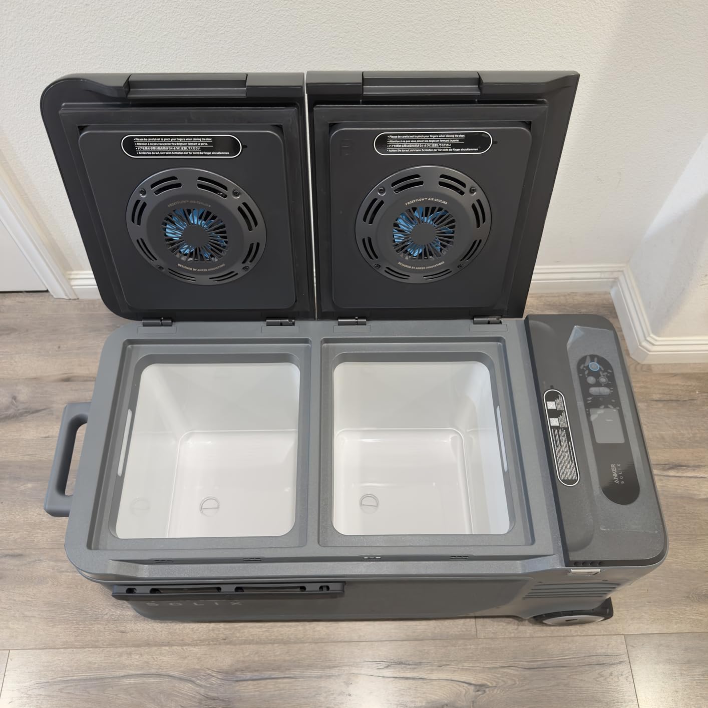 Anker SOLIX EverFrost 2 40L Cooler, 61 qt Car Refrigerator, Electric Cooler with 288Wh Battery, Powered by AC/DC or Solar, for Outdoor Camping, Travel, and Fishing, Fits in Trucks customer photo 1