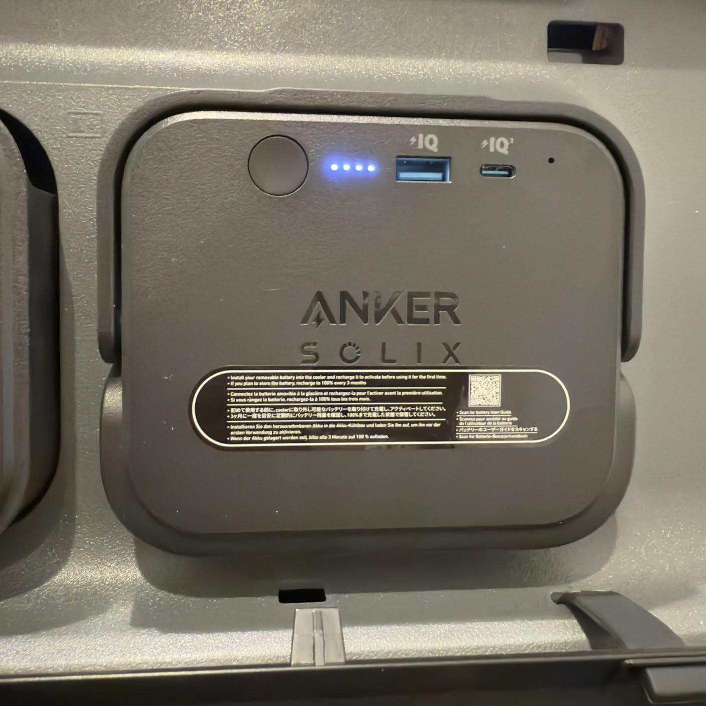 Anker SOLIX EverFrost 2 40L Cooler, 61 qt Car Refrigerator, Electric Cooler with 288Wh Battery, Powered by AC/DC or Solar, for Outdoor Camping, Travel, and Fishing, Fits in Trucks customer photo 2