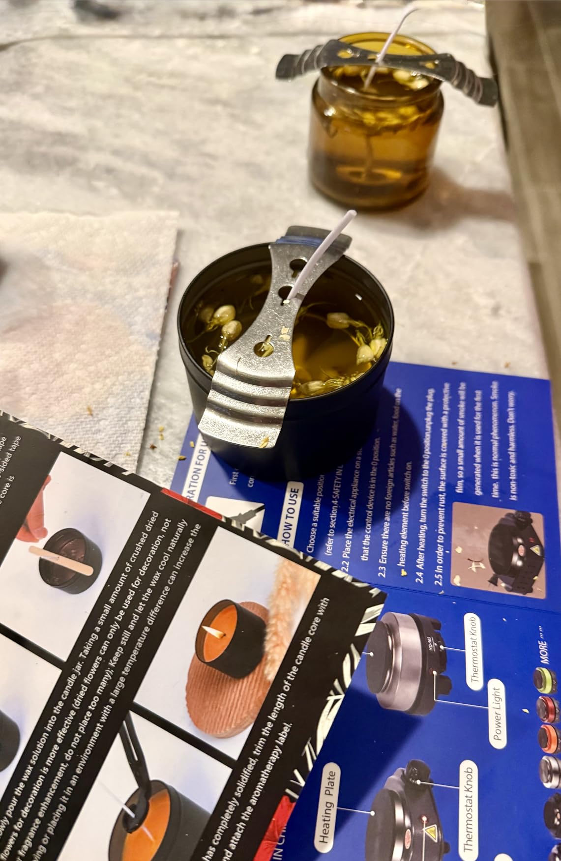 SAEUYVB Candle Making Kit, Candle Making Kit for Adults - DIY Starter Soy Candle Making Supplies-Including Soy Wax,Electric Stove,Melting Pot,Candle Wicks,Rich Scents,Stickers,Etc customer photo 1