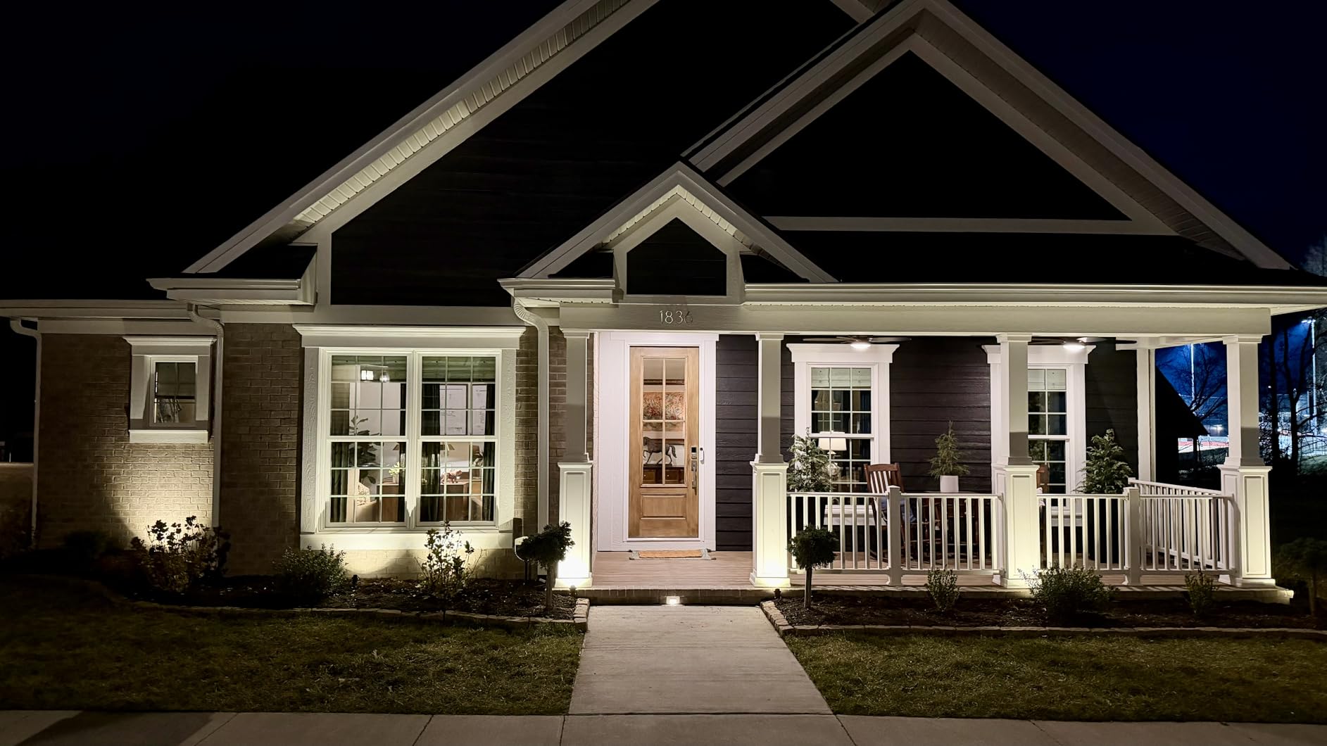 ZUCKEO All-in-One Low Voltage Landscape Lighting Kit, 5W LED Landscape Lights with Transformer, 120FT Wire and Connectors, Waterproof Outdoor Spotlight for Yard Garden House, 3000K 12V-24V, 12Pack customer photo 2