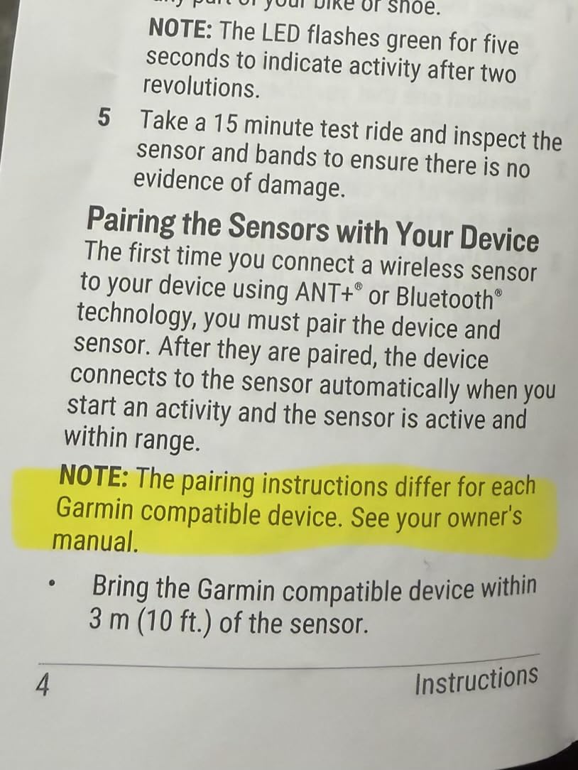 Garmin Cadence Sensor 2, Bike Sensor to Monitor Pedaling Cadence, Black customer photo 1