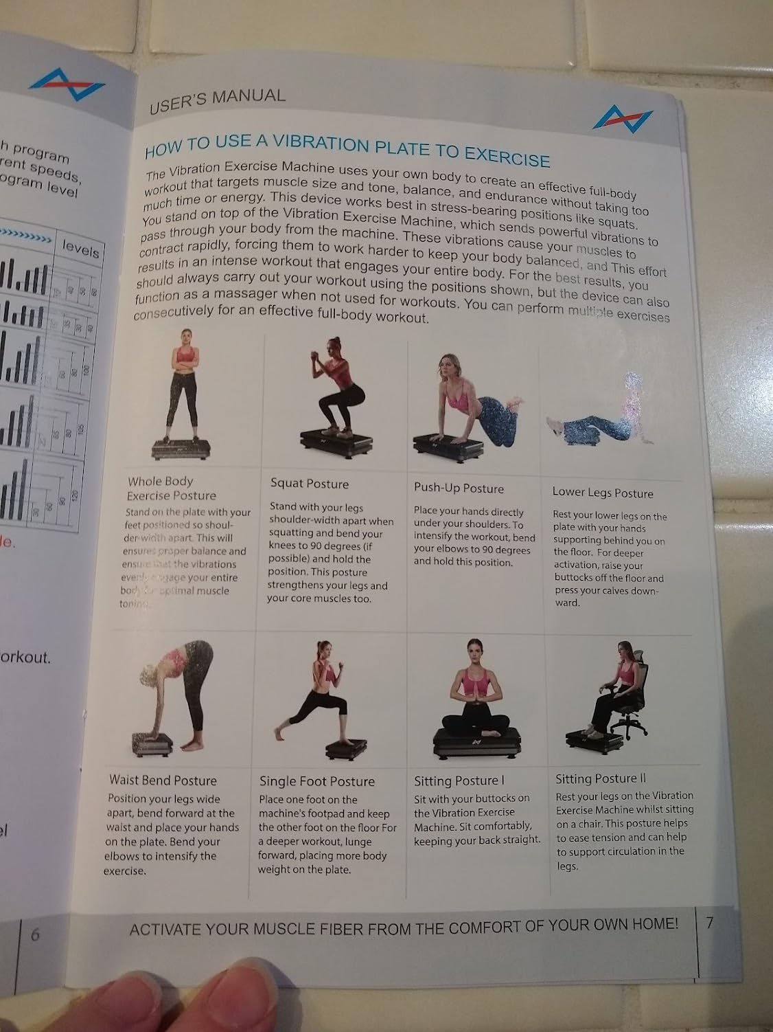 AXV Vibration Plate Fitness Platform Exercise Machine Vibrating Shaking Full Body Shaker Workout Vibrate Stand Shake Board Sport Gym for Weight Loss Fat Burner for Women Men customer photo 2