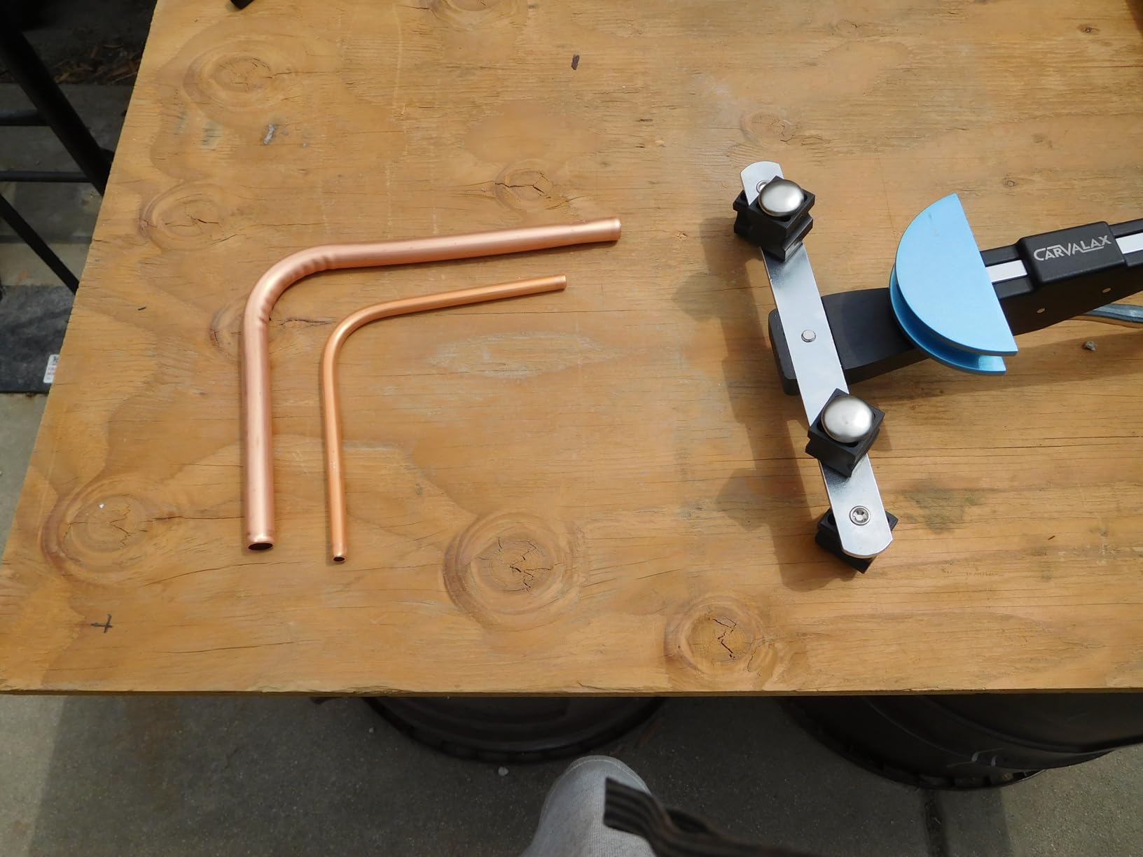 CAVALAX Aluminum Pipe Tube Bender Set with 7 Electroplated Bender Heads, for 1/4