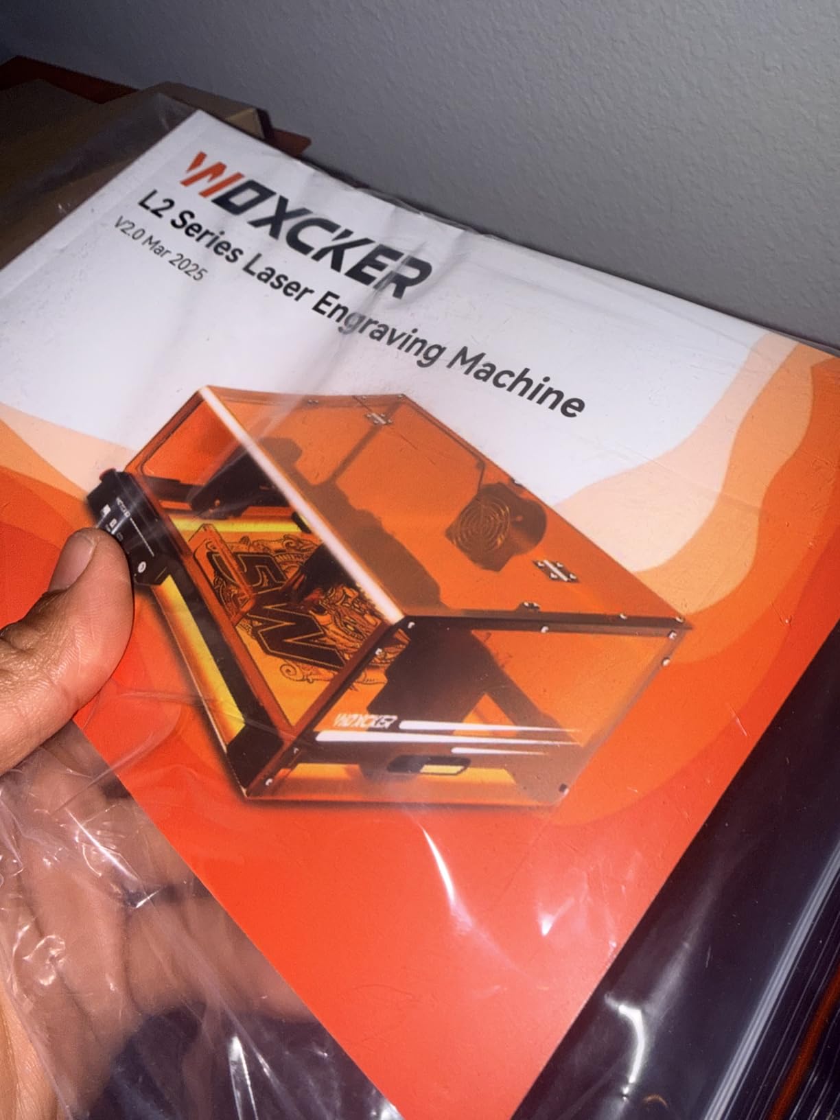 Laser Engraver, Woxcker L2 MAX 10W Enclosure Laser Cutter and Engraver Machine, 300x300mm Bed Size CNC Engraving Machine 0.01mm High Precision for Wood Stainless Steel Glass Metal (Class 1 10000mW) customer photo 1