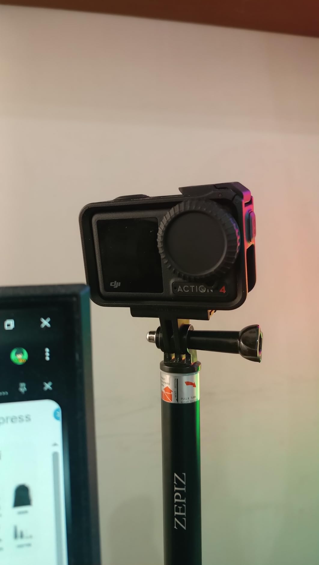 DJI Osmo Action 4 Essential Combo - 4K/120fps Waterproof Action Camera with 1/1.3-Inch Sensor, Stunning Low-Light Imaging customer photo 2