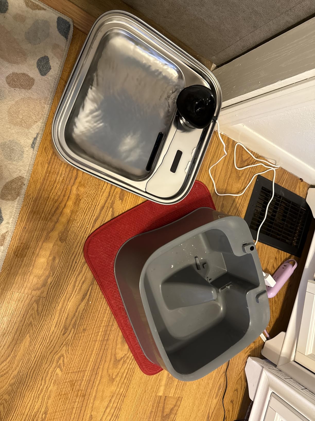 oneisall Dog Water Fountain for Large Dogs, 10L/2.6Gal Dog Fountain Water Bowl with Multi-Filtration & Deeper Drinking Aera, Large pet Water Fountain with Water Window & LED, Ultra-Quiet customer photo 1