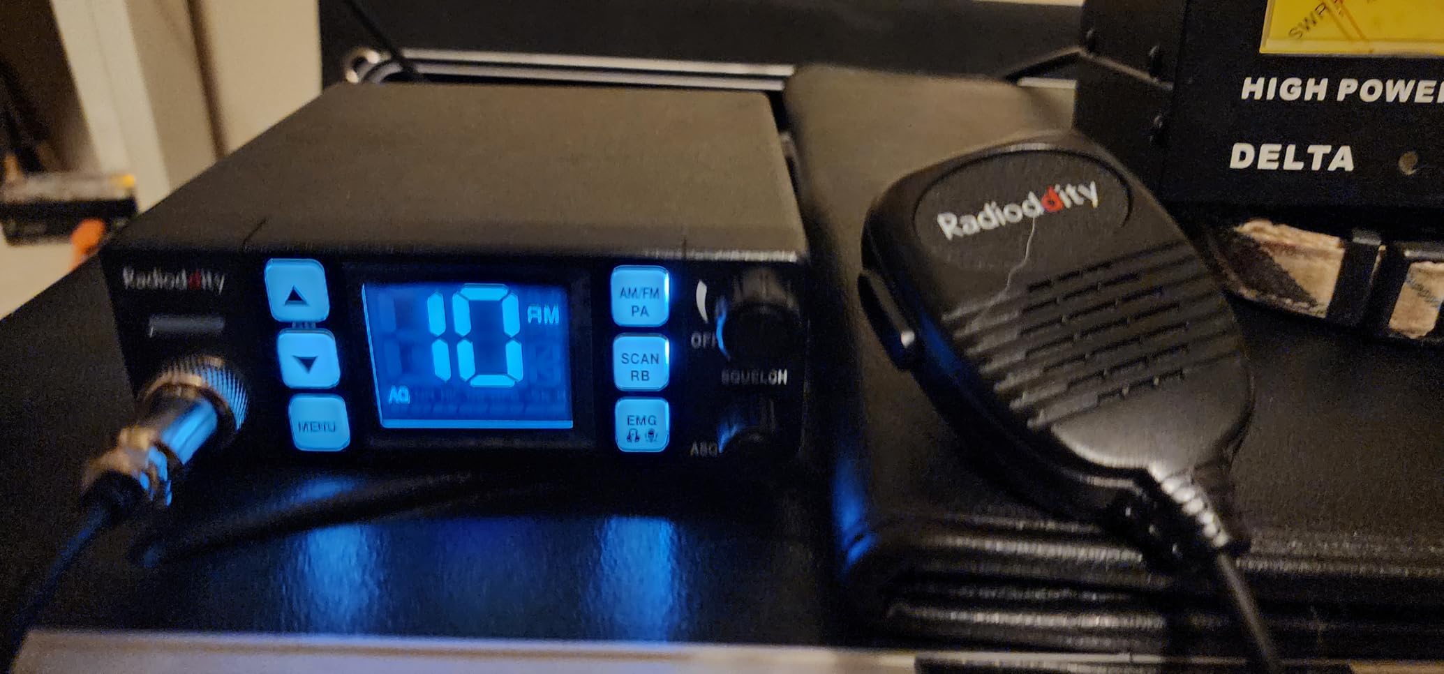 Radioddity CB-606 CB Radio, 40 Channel Mobile CB Radio with AM/FM/PA Modes, 2.2'' LCD Screen, Instant Channel 9/19, VOX, Roger Beep, TOT, ASQ/SQ, for Off-Road Adventure customer photo 2