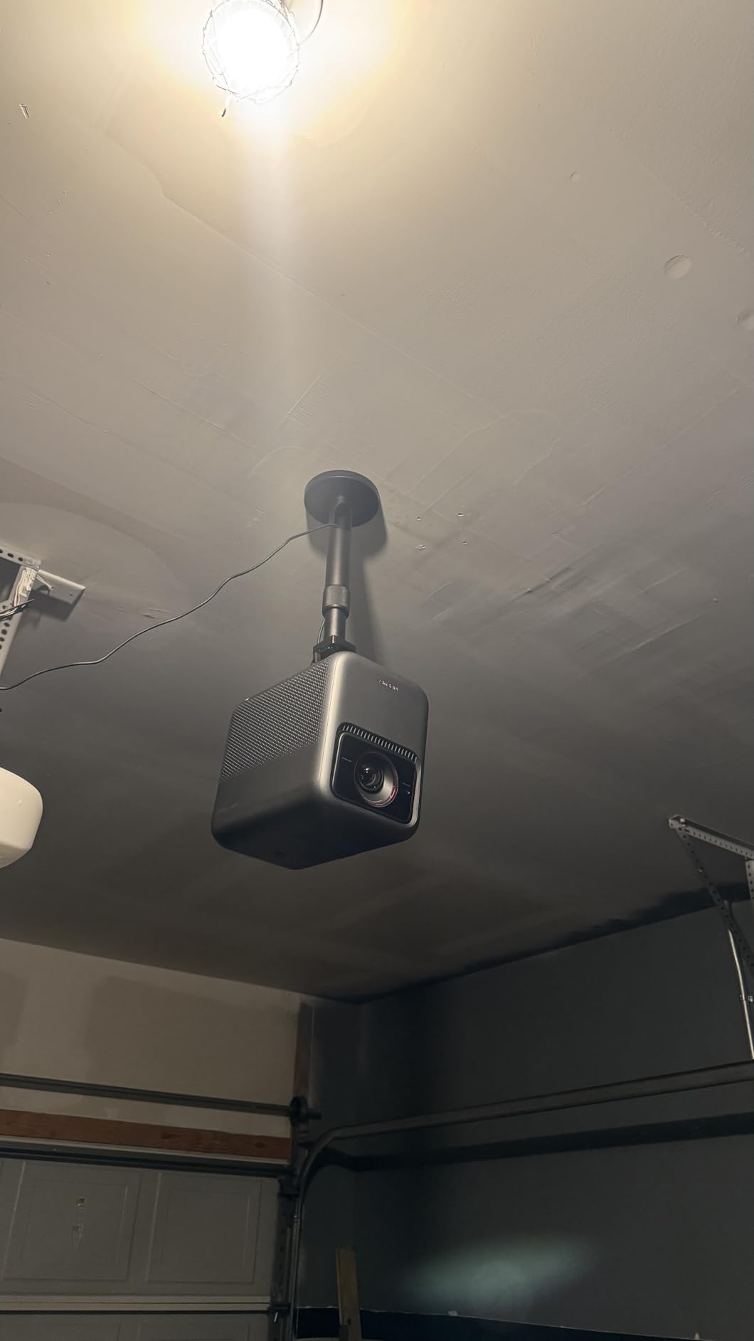 PropVue Universal Projector Mount - Adjustable Ceiling or Wall Mount for Office & Home Mini Projectors - Full Motion, Easy Installation, 360° Swivel, Extendable Length 13.8