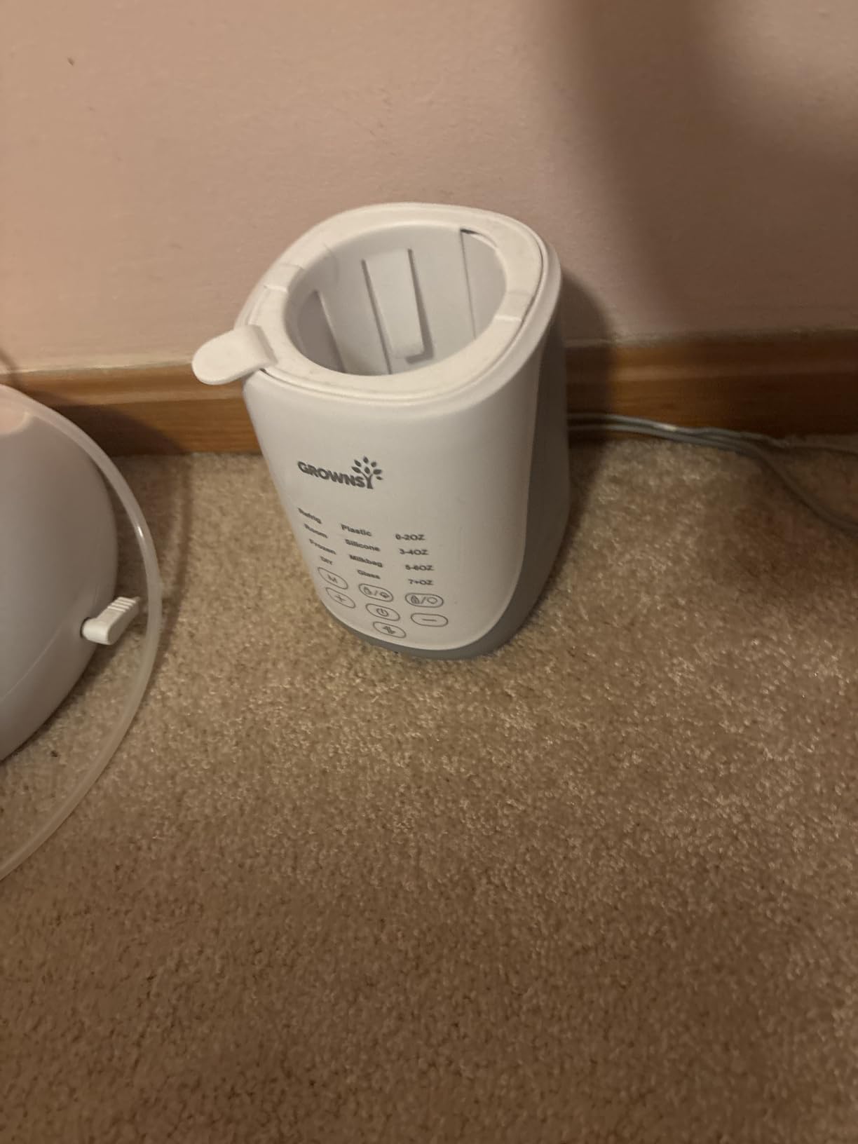 Grownsy Nutri Bottle Warmer with Innovative Auto-Lift Feature, Retain Fullest Nutrients Compact Baby Bottle Warmer, Fast & Even Heat, Always Right Temperature, Night Light for Nighttime Breastfeeding customer photo 1