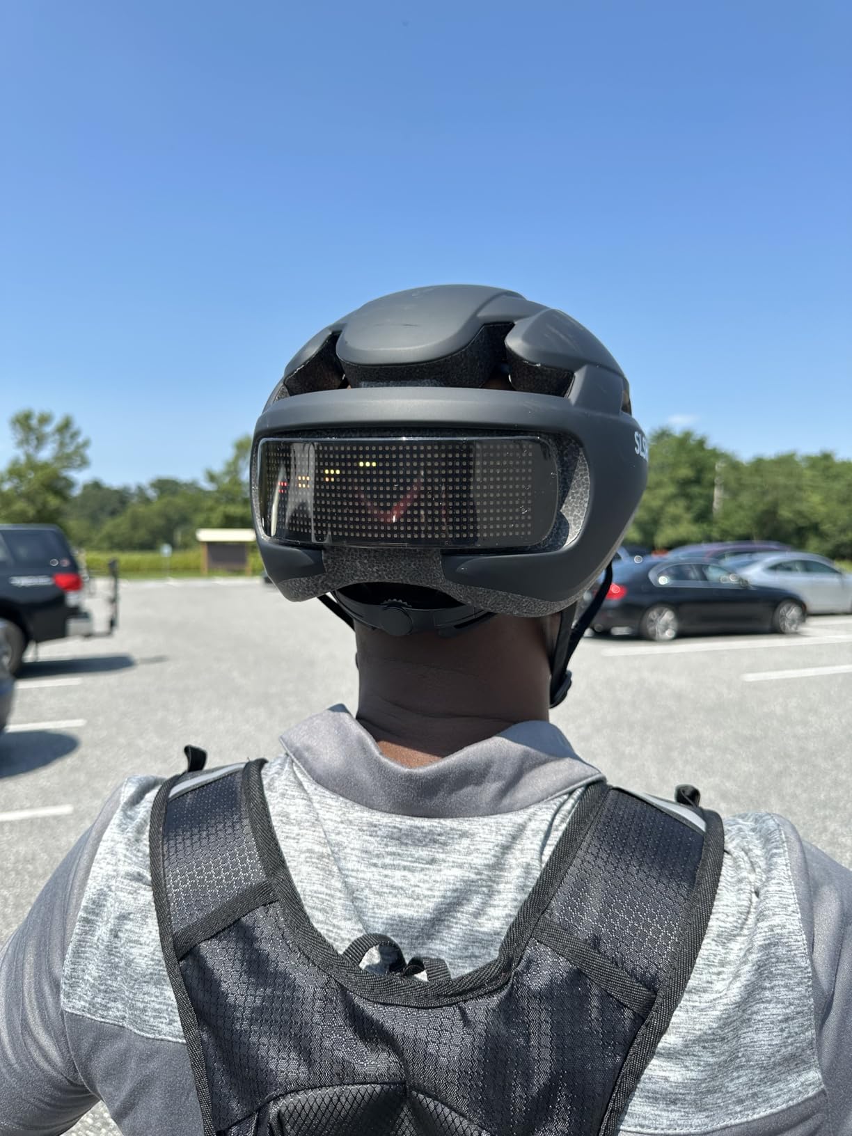 Bike Helmet, Bicycle Helmets with Light, 360° High Visibility LED Display, Lightweight Adjustable Mountain Bike Helmet with Turn Signals, Smart APP Controlled, Helmets for Adults, Youth, Men & Women customer photo 2