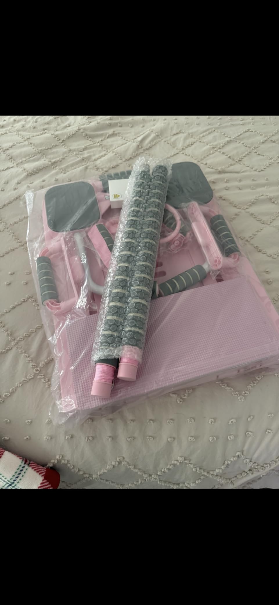 JANUA Pilates Board - Pilates Reformer Set, Multi-Purpose Foldable Pilates Reformer Board for Home, 5 in 1 Pilates Sliding Board (Purple Set) customer photo 1