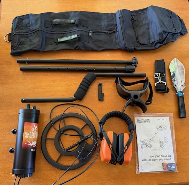 Underwater Metal Detector, 130ft Waterproof Metal Detector with Pinpoint Mode, 10