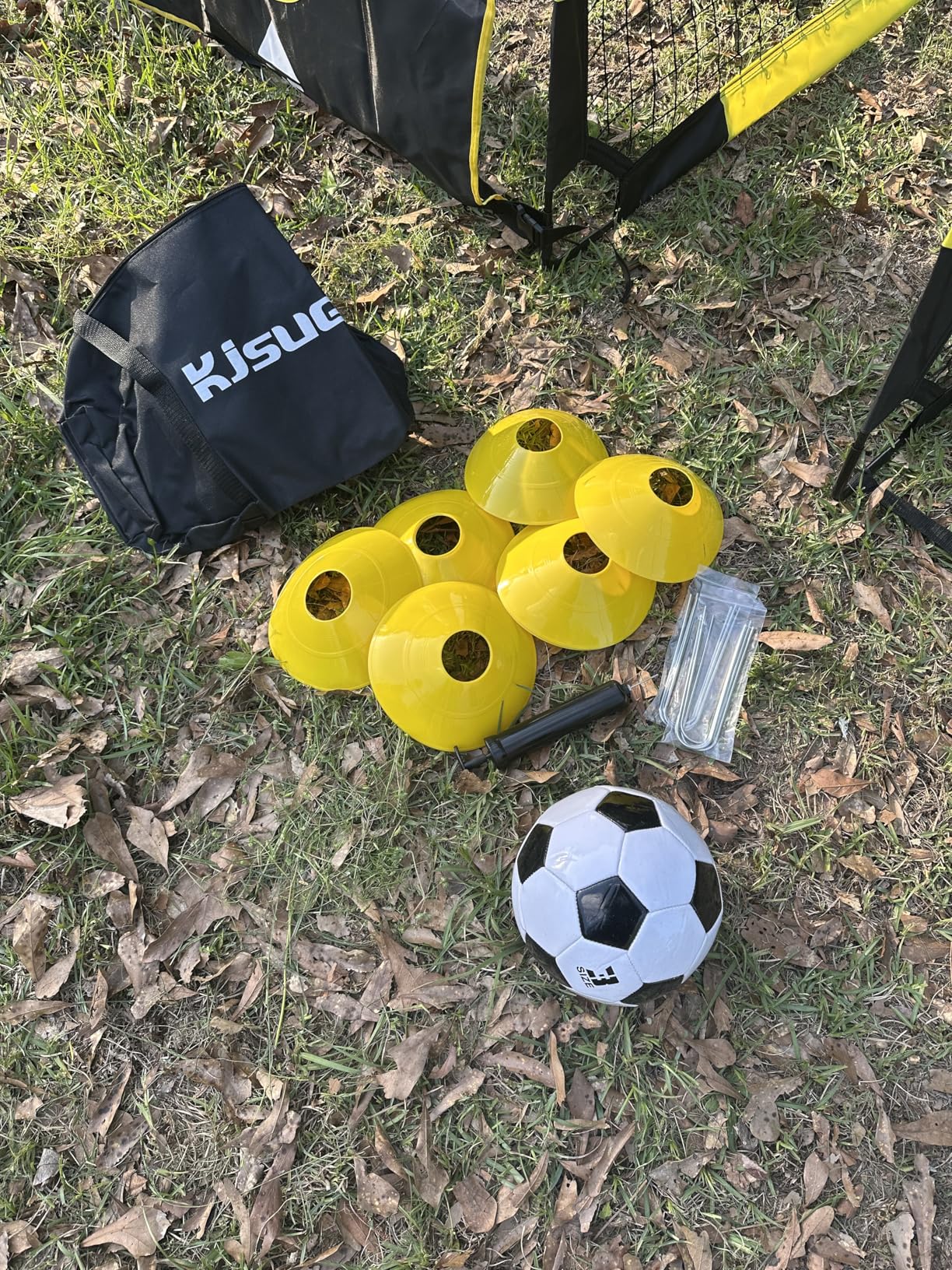 Kids Soccer Goal for Backyard Set - 2 of 6x4 ft Soccer Goals Training Equipment, Soccer Net for Kids Age 3-5 6-8 8-10 10-12, Ball, Targets for Toddler Kid Youth Soccer Games Sports Outdoor Play customer photo 1