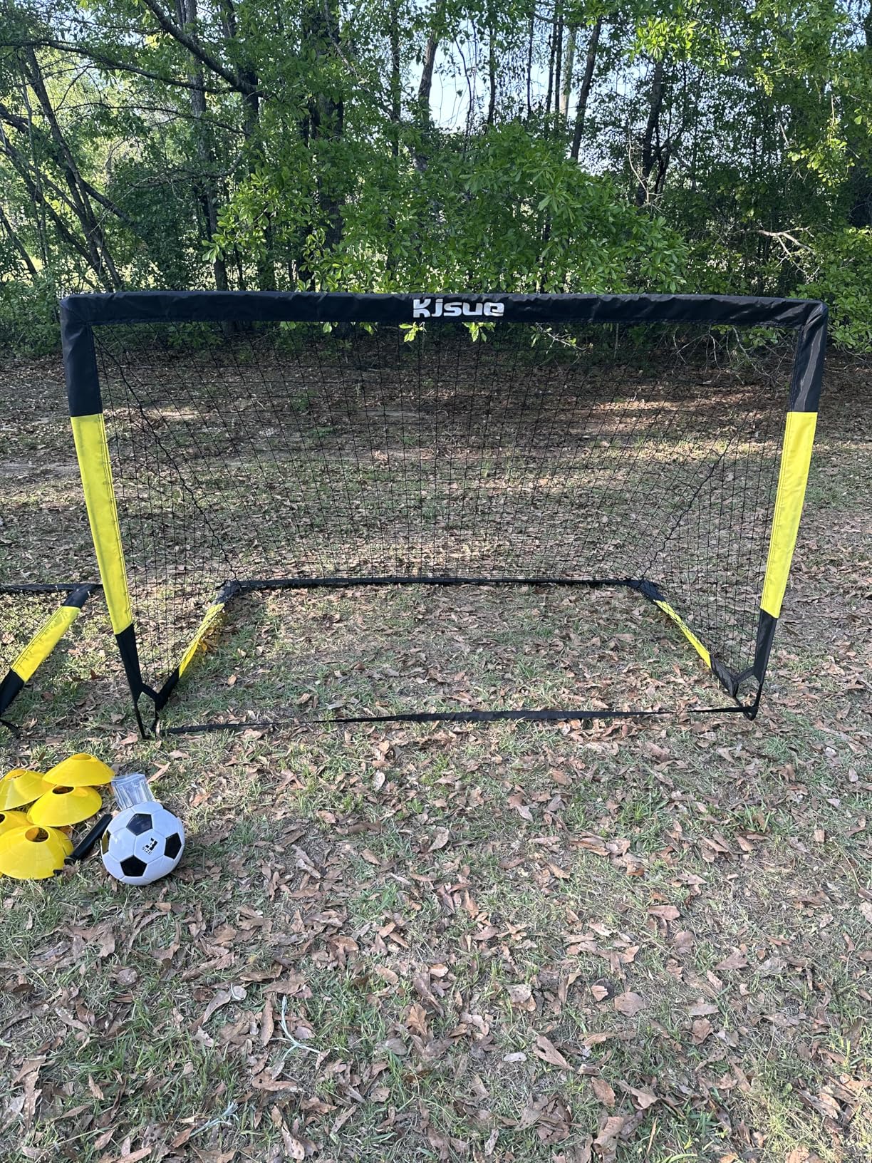 Kids Soccer Goal for Backyard Set - 2 of 6x4 ft Soccer Goals Training Equipment, Soccer Net for Kids Age 3-5 6-8 8-10 10-12, Ball, Targets for Toddler Kid Youth Soccer Games Sports Outdoor Play customer photo 2