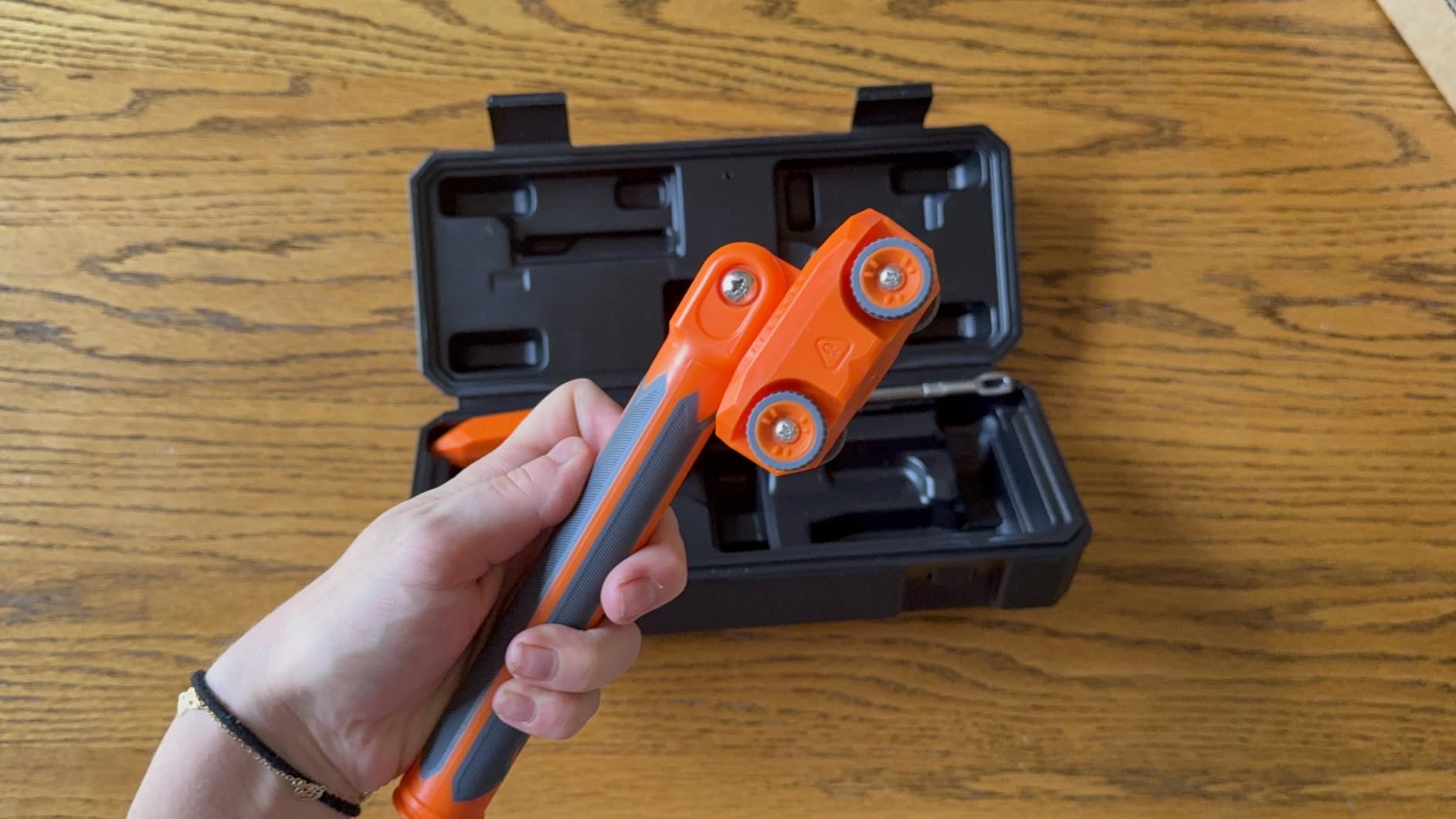 Magnetic Wire Puller for Electrical Wiring - Rare-Earth Magnets, Stainless-Steel Leader for Easy Cable Pulling in Walls & Tight Spaces, Doubles as Stud Finder, Includes High-Quality Hard Plastic Case customer photo 2