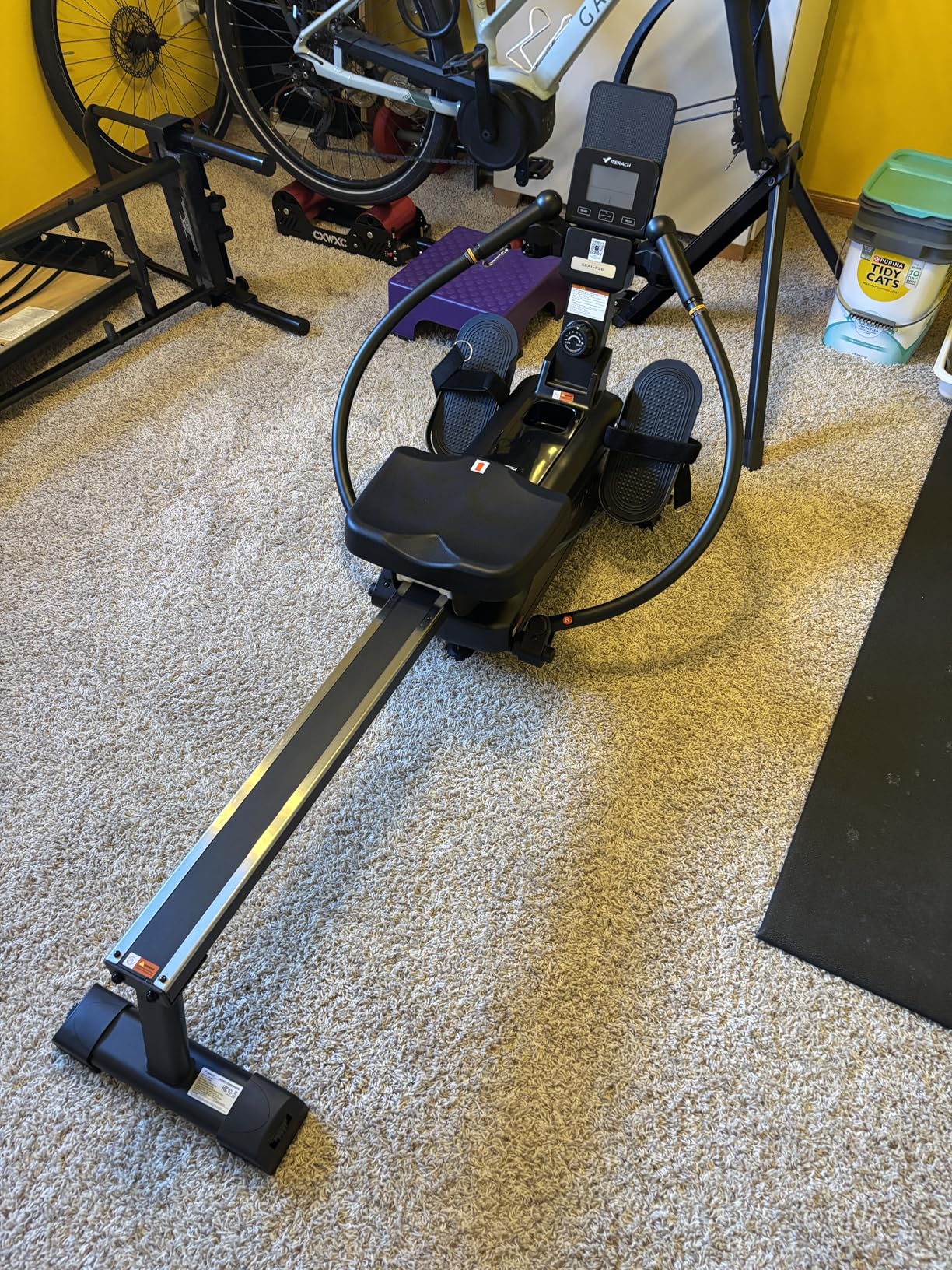 MERACH Sculls Rowing Machines for Home, Magnetic Rowing Machine with 16-Level, Simulate Real Row, Ultra-Quiet Rower, MERACH App and 1000+ Champion Coaching Course & Games customer photo 2