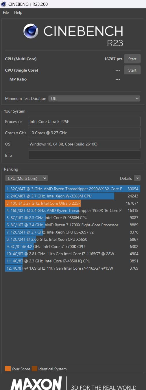 Intel Core Ultra 5 225F Desktop Processor 10 cores (6 P-cores + 4 E-cores) up to 4.9 GHz customer photo 1