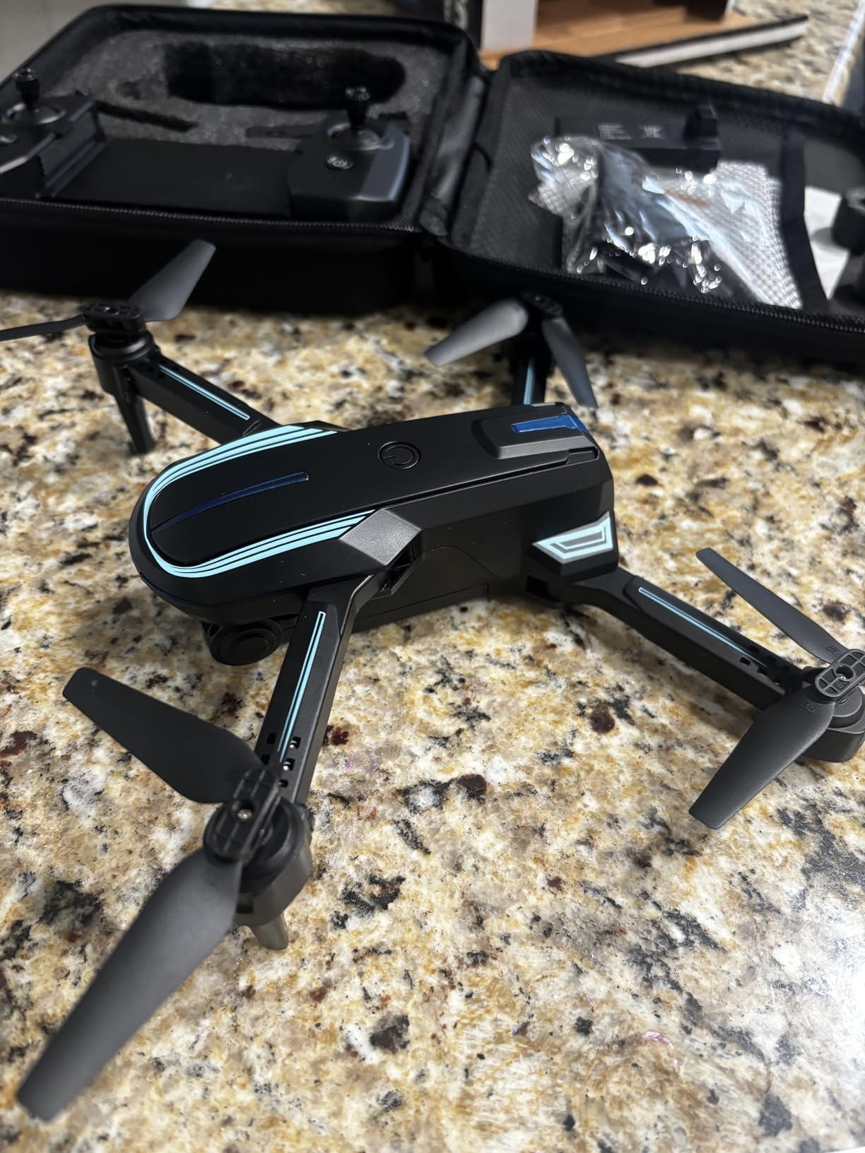 Drone with Camera for Adults Beginners Kids, Fun 1080P Foldable Mini Drone for Exciting Indoor Outdoor Play, RC Quadcopter with 2 Batteries, One Key Start, Easy to Fly, Altitude Hold, 3D Flips customer photo 1