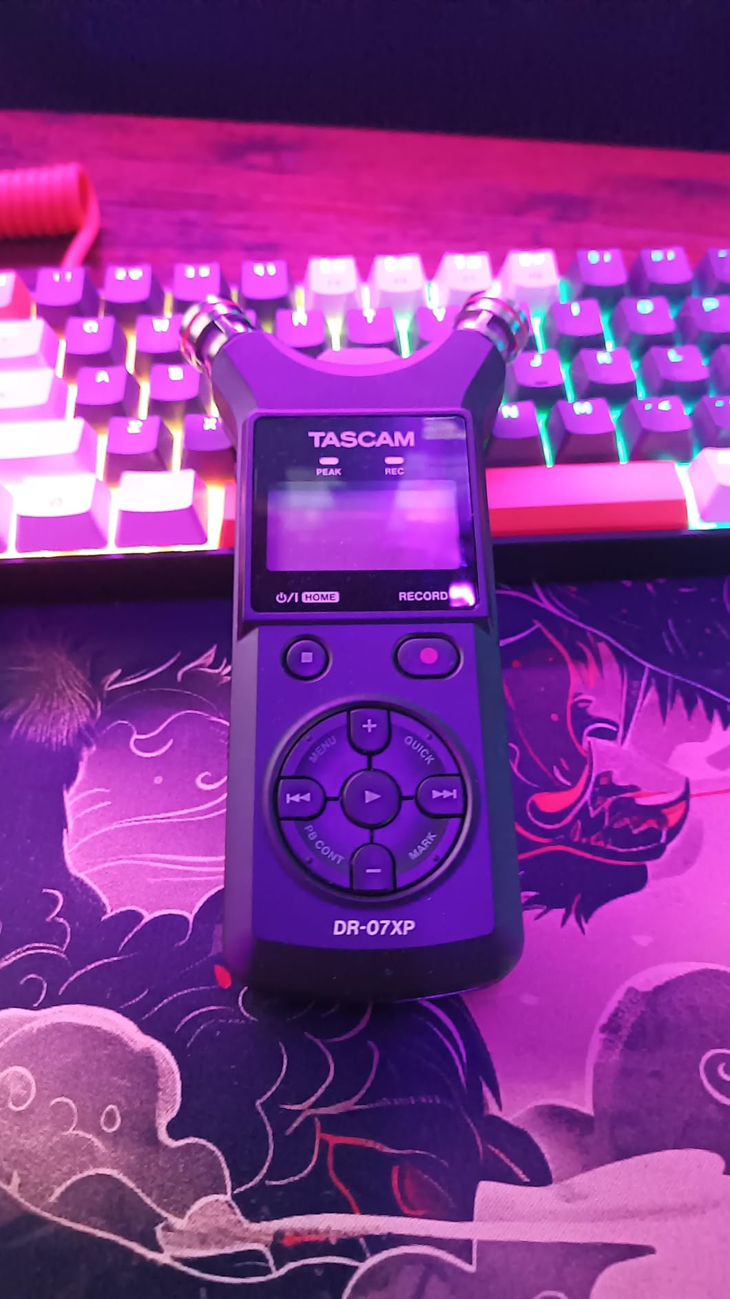 TASCAM DR-07XP 32-Bit Float Portable Handheld Field Recorder with Adjustable Mics, USB-C Audio Interface customer photo 1