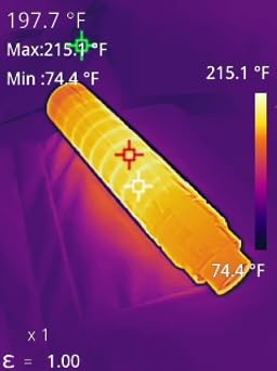 H128 Handheld Thermal Camera, 240 x 240 TISR Resolution, 24h Battery Life Thermal Imaging Camera, 25 Hz Infrared Camera with Temperature Alarm, -4℉~ 842℉ Temp Range, IP65 Protection Level customer photo 1