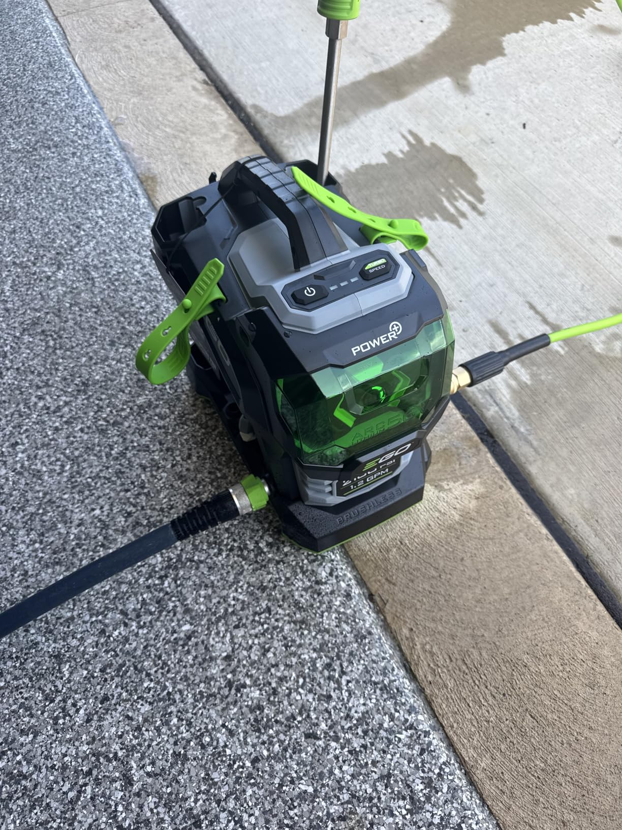 EGO Electric Pressure Washer, 2100 PSI Power Washer, Includes 56V 6.0Ah Battery and Charger - HPW2105 customer photo 1