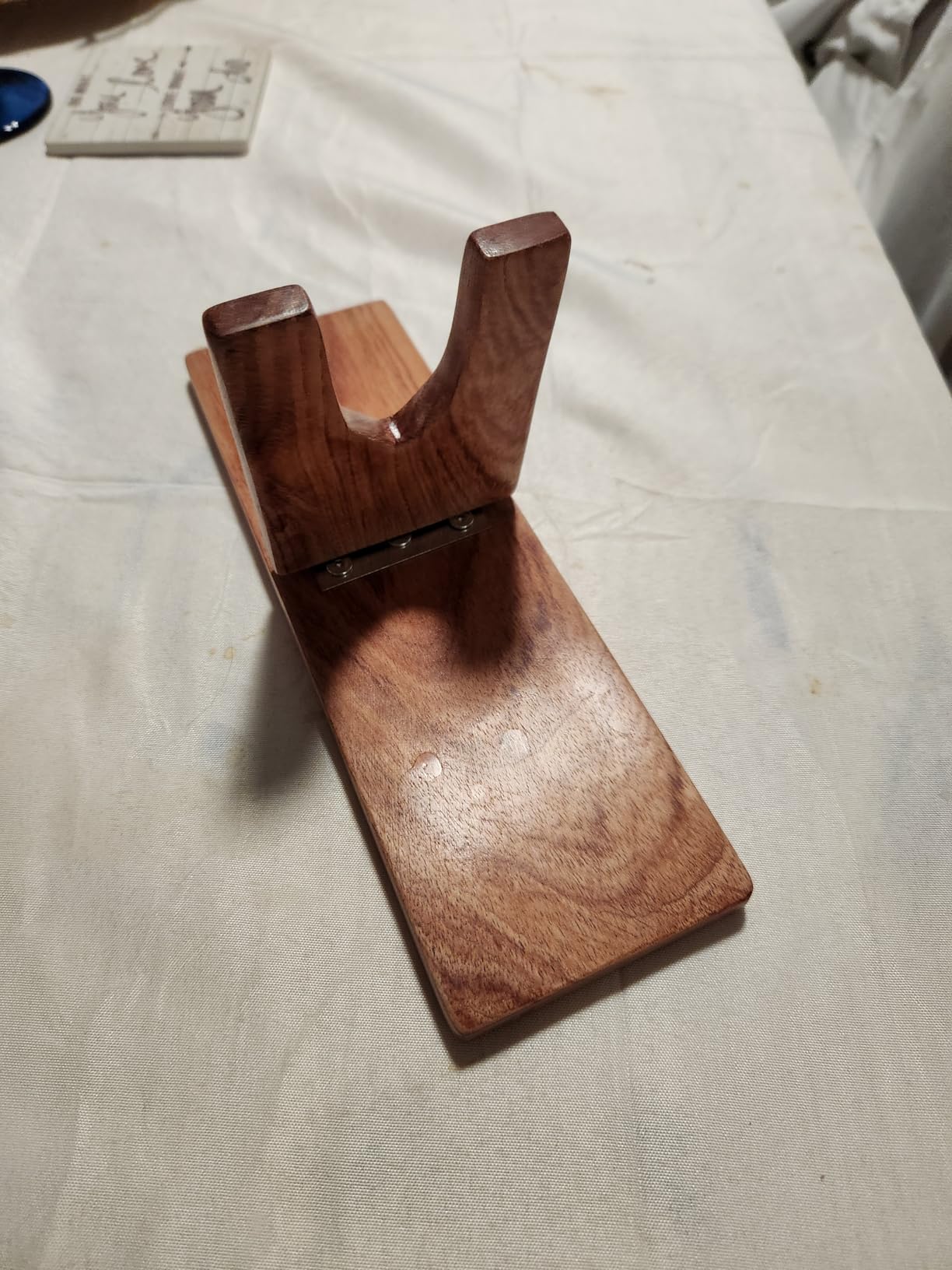 Wooden Glue Gun Holder Stand, Hot Melt Adhesive Supporting Tool, Melting Glue Dispenser Foldable Base, Glue Applying Tool Holder customer photo 2