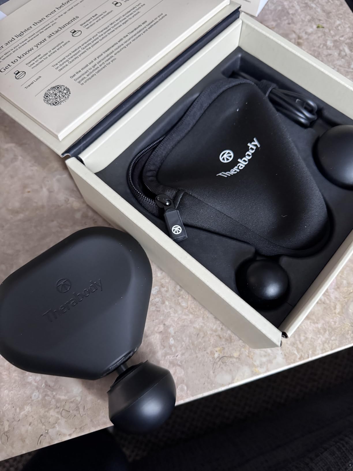 TheraGun Mini (3rd Generation) by Therabody - Ultra-Portable Massage Gun and Travel Essential for Fast, Effective Pain and Tension Relief Anywhere (Black) customer photo 1