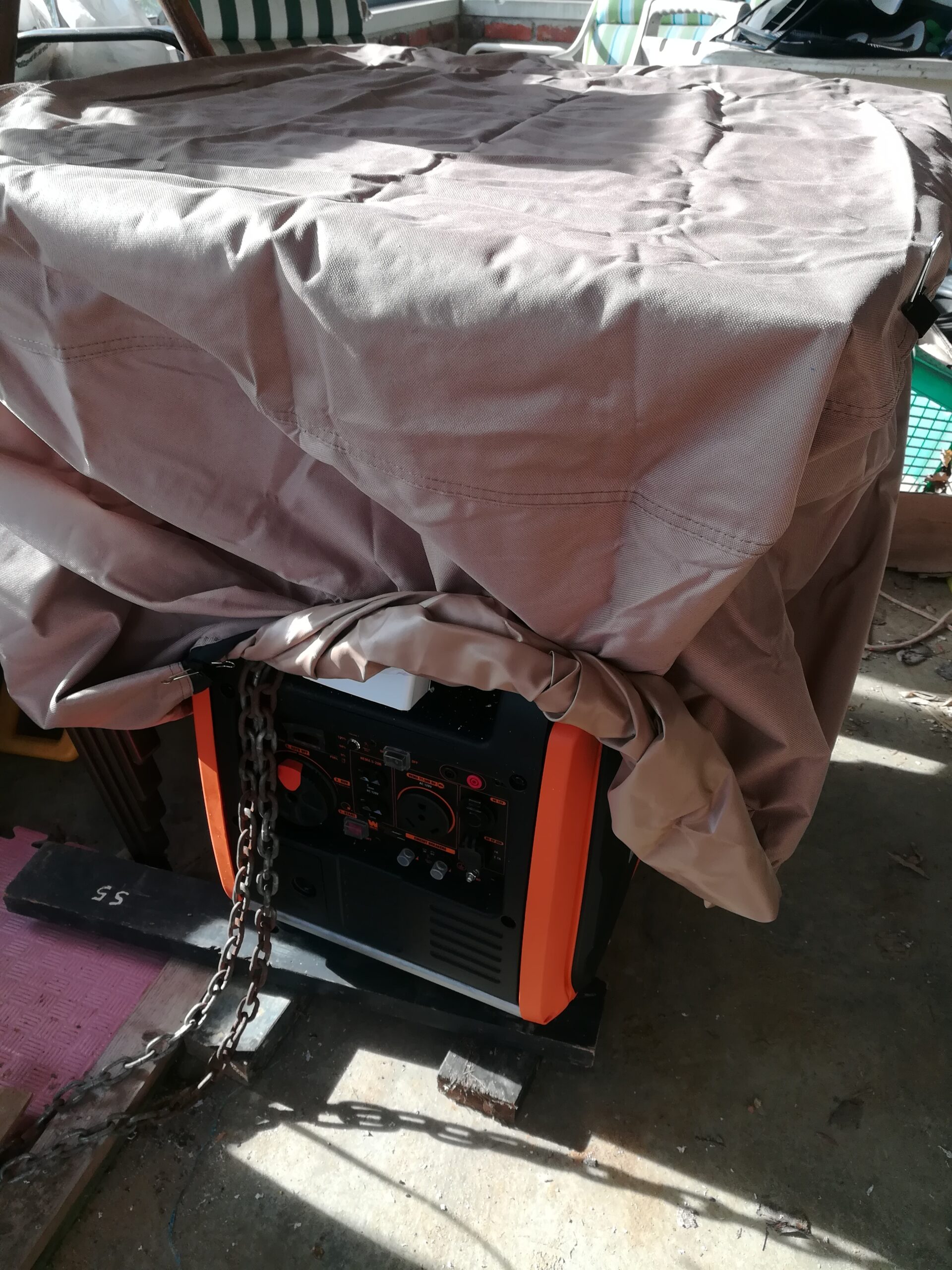 WEN 6800-Watt Dual Fuel RV-Ready Electric Start Portable Inverter Generator with Fuel Shut Off and CO Watchdog for Electric Vehicle Backup (DF680iX) customer photo 1