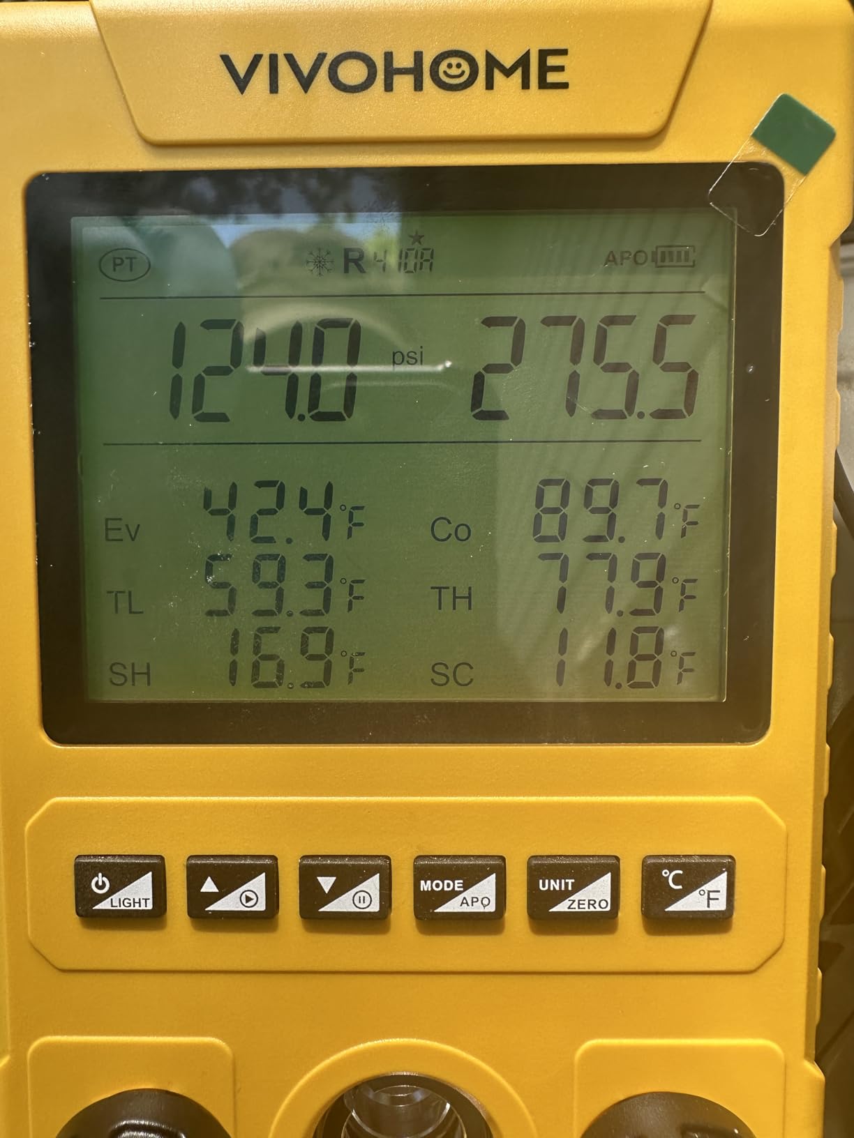 VIVOHOME Digital HVAC Manifold Gauge Set, Refrigeration AC Gauges with 2 Wired Temperature Clamp Probes and 3 Hoses, Pressure and Temp Test, for R134a R410a R32 R1234yf R454B Refrigerant Recharge Kit customer photo 2