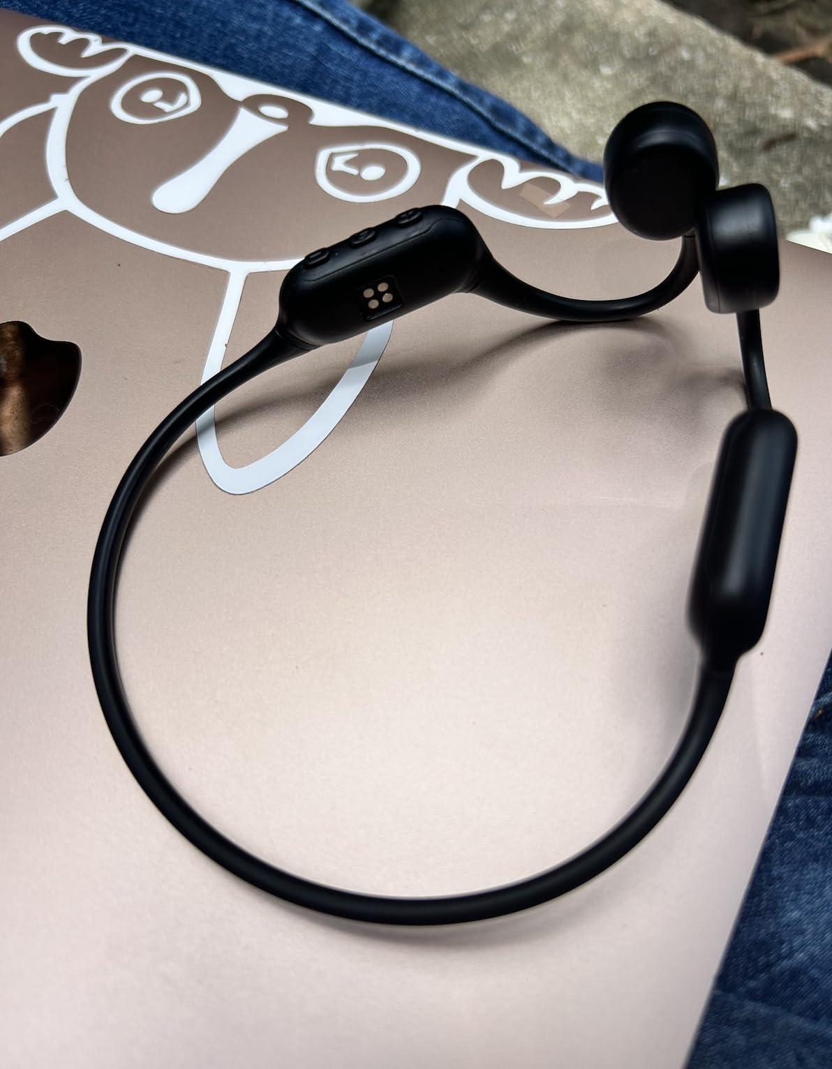 PSIER Bone Conduction Headphones IPX8 Waterproof Swimming Headphones Open Ear Headphones with MP3 Mode 32GB Memory Up to 8 Hours Playtime Bluetooth 5.4 Ear Buds Secure Fit for Running and Fitness customer photo 1