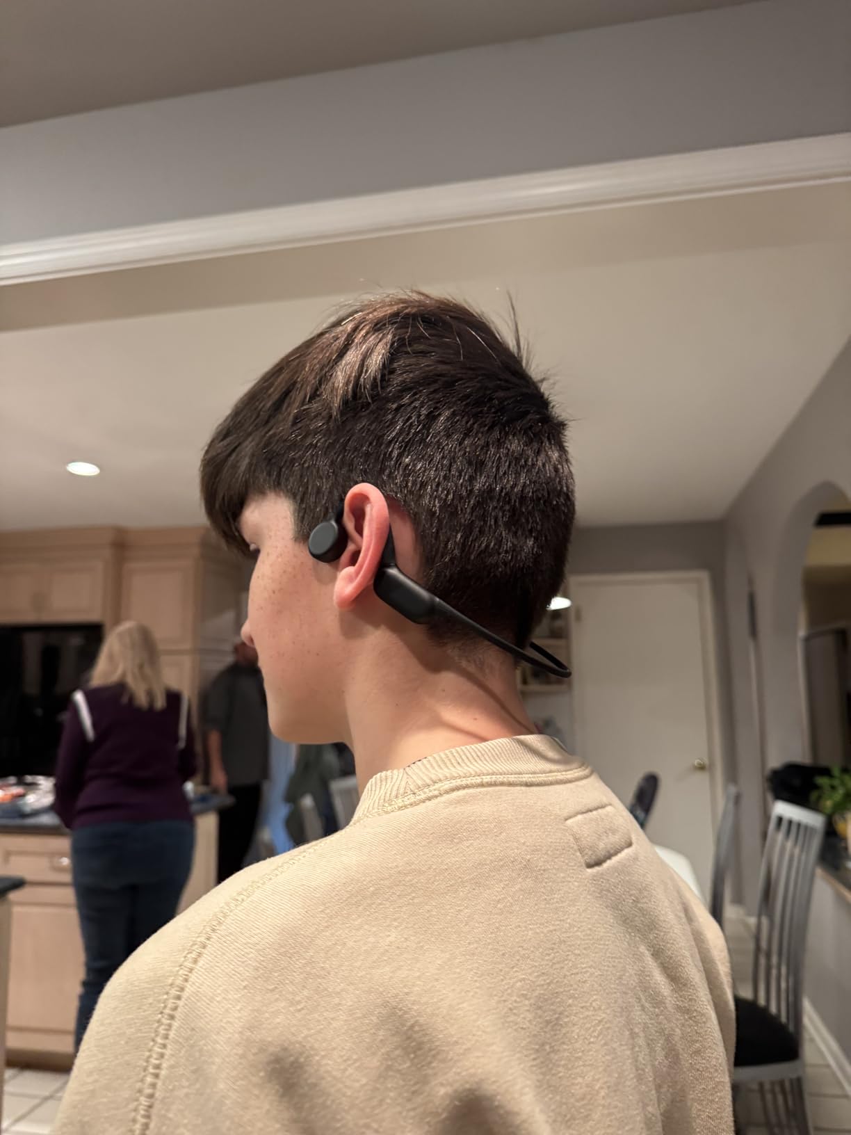 PSIER Bone Conduction Headphones IPX8 Waterproof Swimming Headphones Open Ear Headphones with MP3 Mode 32GB Memory Up to 8 Hours Playtime Bluetooth 5.4 Ear Buds Secure Fit for Running and Fitness customer photo 2