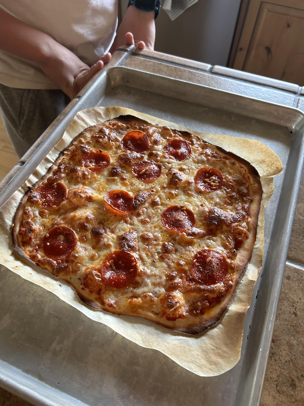 Ninja Artisan Outdoor Pizza Oven, 12-inch, 3-minute Pizza, Neapolitan, Thin Crust, New York Chicago, Custom, 700F Max Temperature, Electric Heat, Bake, Broil, Proof, Warm, MO201 customer photo 1