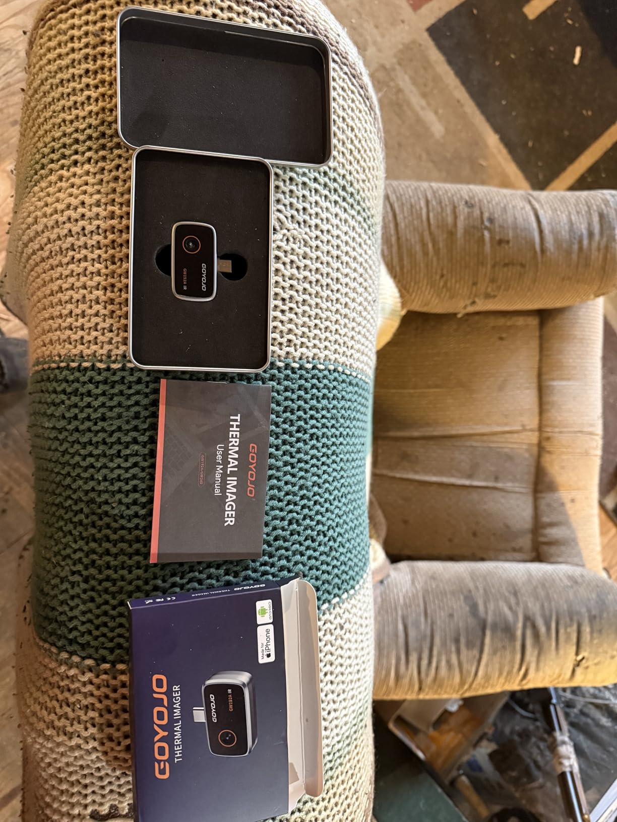 GOYOJO Thermal Imaging Camera for Android/iphone 15/16/17 iOS Series 192x192 IR Resolution- Water Leak Detection HVAC Electrical Plumbing, Automotive Repair, Home Inspection, DIY-USB-C Infrared Imager customer photo 2