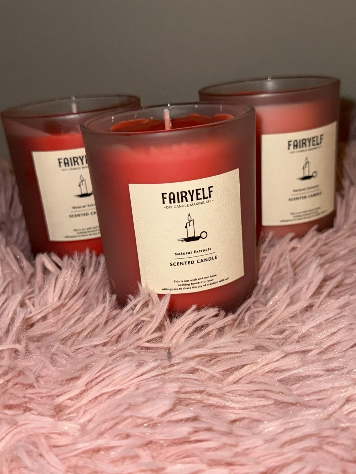 FAIRYELF Premium Candle Making Kit with Wax Melter, DIY Starter Scented Candles Making Kit for Adults Include Glass Jar & Tins, Scents & Color Dyes & More - Perfect as Home Decorations customer photo 1