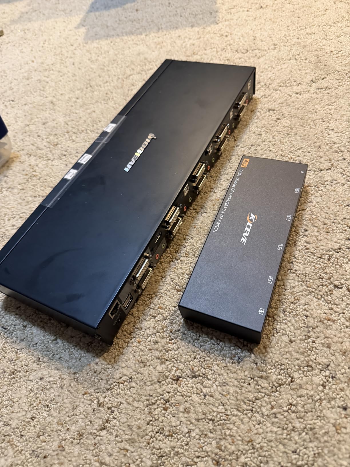 KVM Switch 2 Monitors 4 Computers HDMI + DisplayPort, KCEVE USB 3.0 DP KVM Switcher, 8K@30Hz/4k@144Hz DP KVM for 4 PC Share 2 Display and 4 USB 3.0 Devices customer photo 1