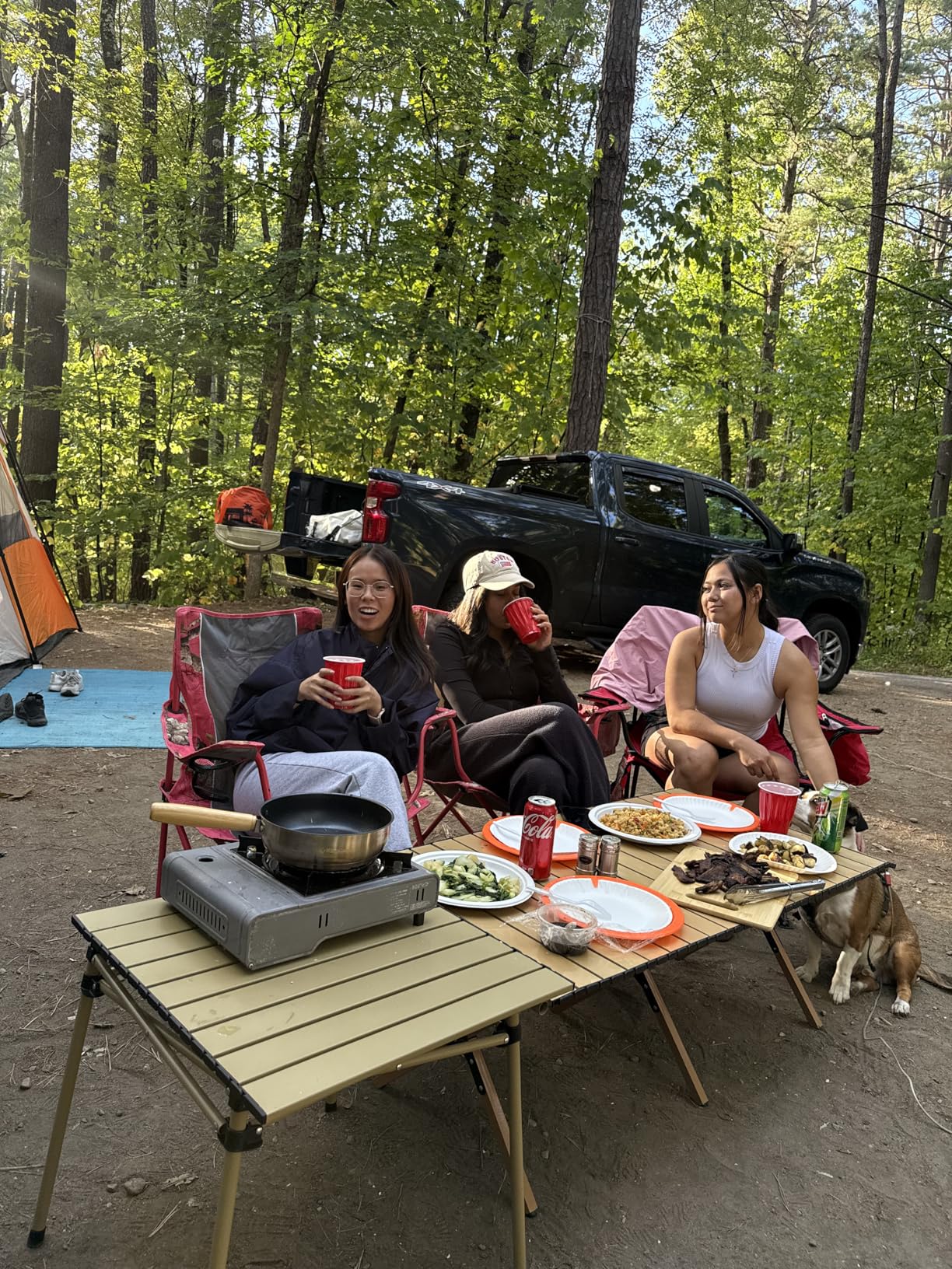 KingCamp Camping Cookware Set 304 Stainless Steel Campfire Cooking Pots Pan and Kettle with Travel Tote Bag for Camping Outdoor Kitchen Cooking Picnic for 4-6 customer photo 1