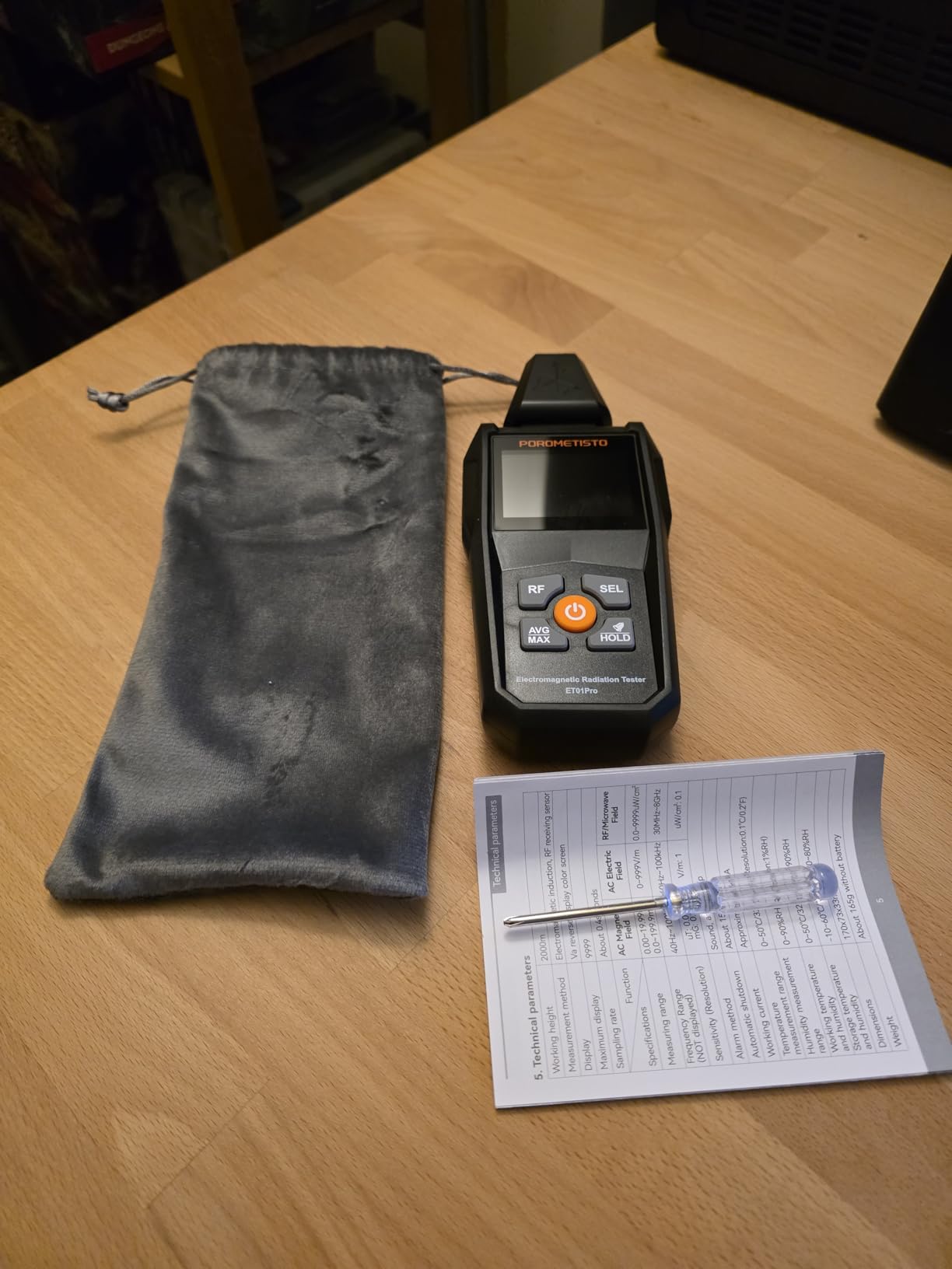 EMF Meter Radiation Detector, ET01Pro EMF Detector, 5-in-1 Electromagnetic Field & Radio Frequency Detector for Home Use & Office EMF Inspections,Ghost Hunting Equipment customer photo 2