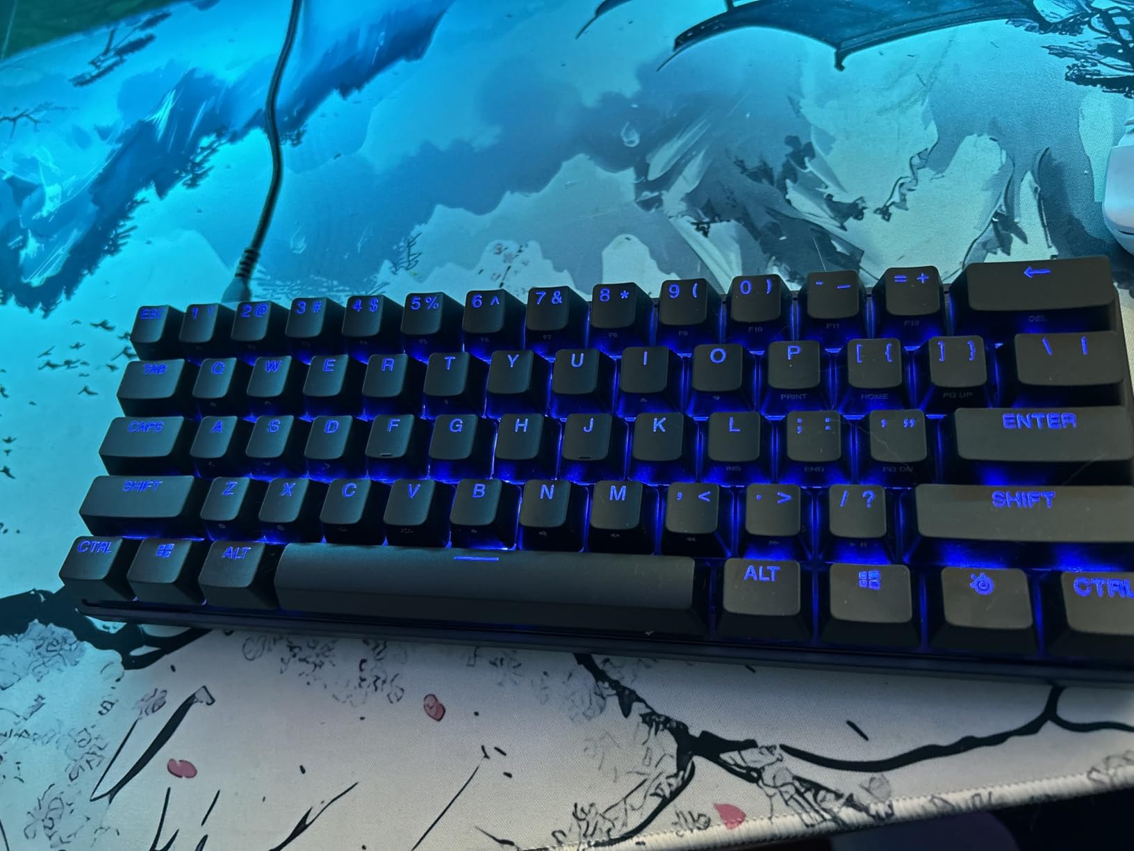 SteelSeries Apex Pro Mini Gen 3 OmniPoint 3.0 HyperMagnetic Switches - Adjustable Actuation - Rapid Trigger - Game-Ready Presets - Protection Mode - Rapid Tap/SOCD - RGB - PBT Keycaps - USB-C customer photo 1