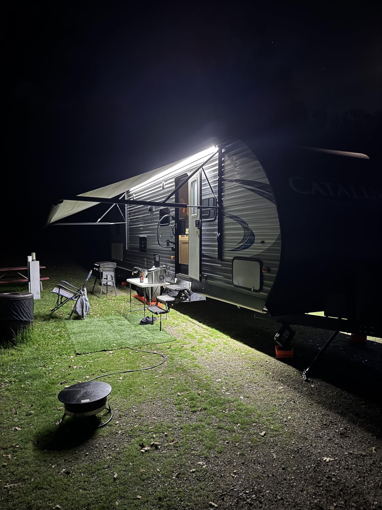 RV Awning Lights 20FT, Camper Awning Lights for RV Canopy Exterior, IP67 12V White COB Waterproof Underglow Led Light kit for Motorhome, Travel Party, Trailers, Food Trucks customer photo 2