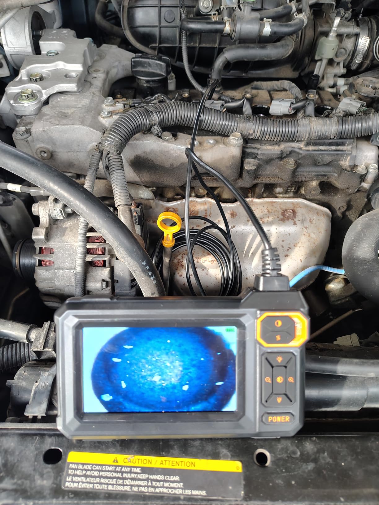 Endoscope Camera with Light, 1920P HD Borescope Inspection Camera with 4.3