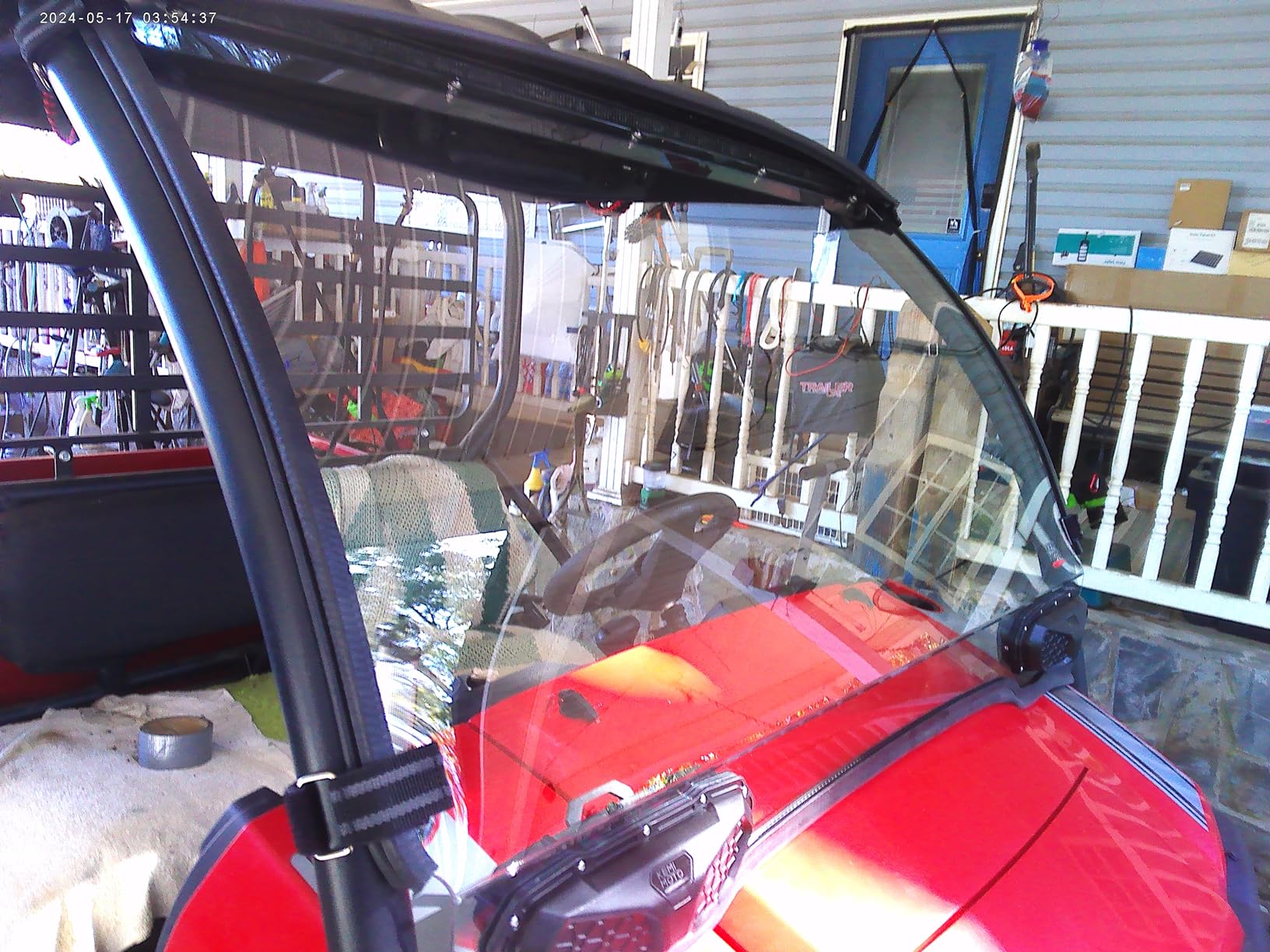 KEMIMOTO Vented Windshield Compatible with Kawasaki Mule SX SE XC LE 2017+, Scratch Resistant 1/4