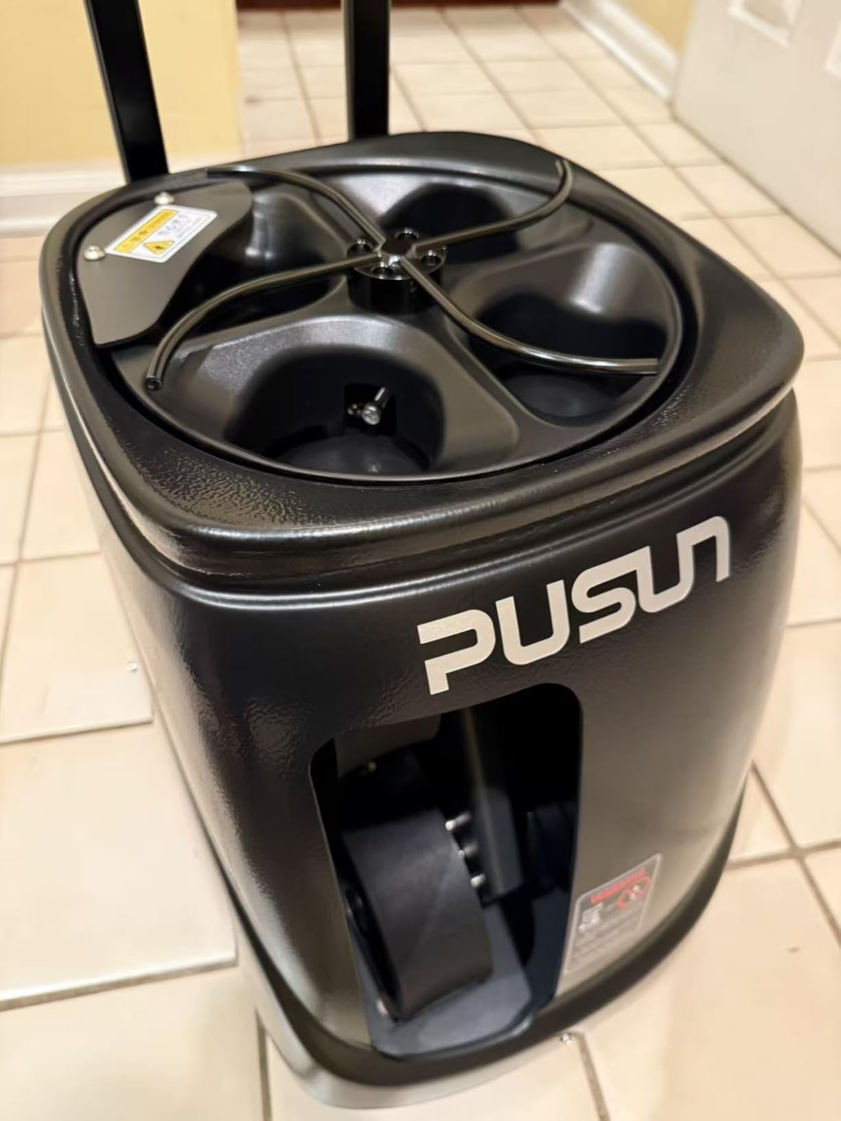 PUSUN|PT-Smart Tennis Ball Machine: App Control with 12 Built-in Training Modes,6-Level Spin,28-Pt,75 MPH,32.6 lbs,100+ Ball,5H Battery, Portable, for Tennis/Padel,Training, Practice,Beginners to Pros customer photo 2