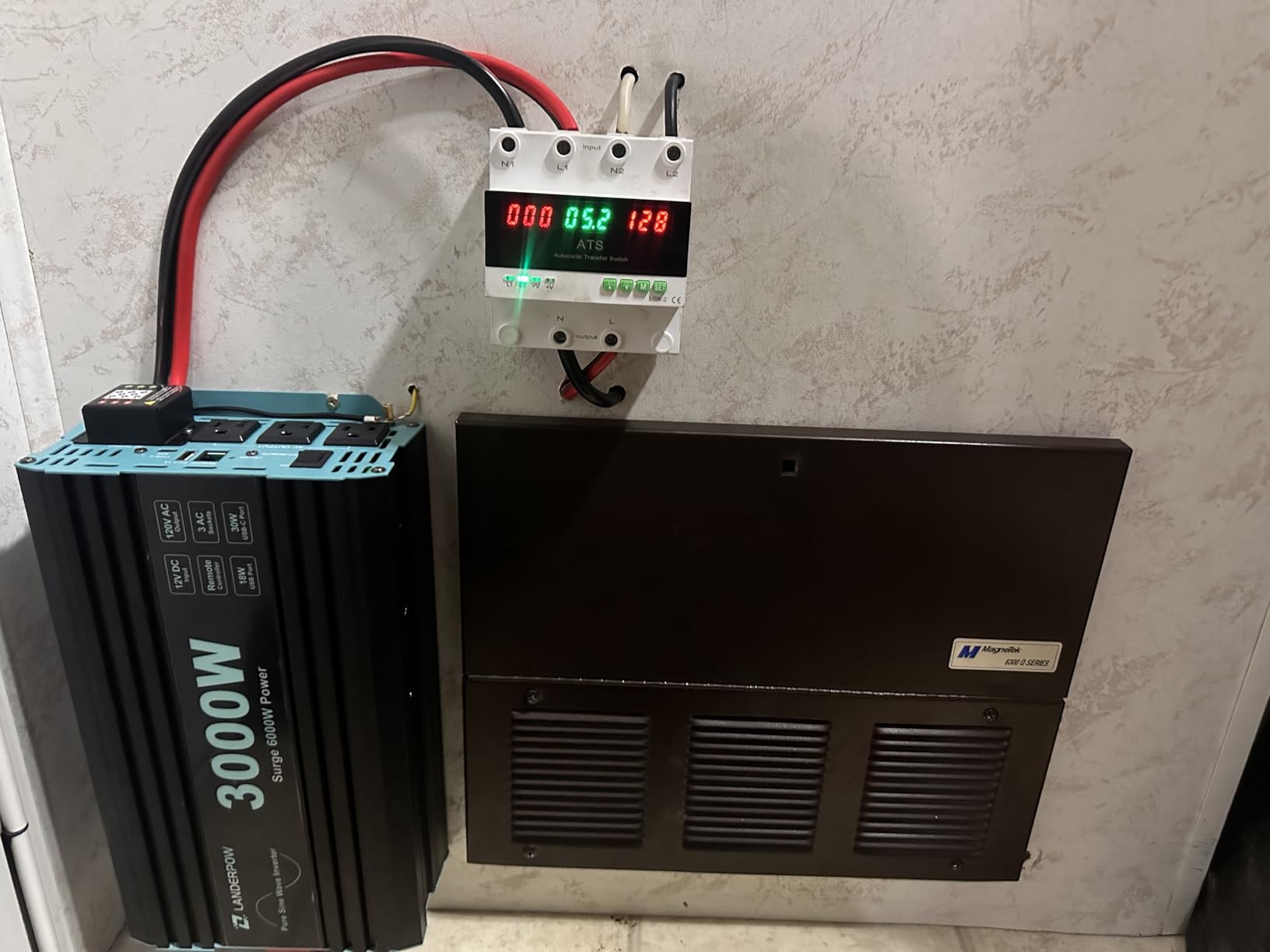 3000 Watt Pure Sine Wave Inverter 12V DC to 120V AC for RV, Truck, Solar, Home, Off-Grid, Power Inverter with 3 AC Outlet, 30W USB-C, 5V 3.1A USB, Hardwire Port, Remote Control, Surge 6000W customer photo 1