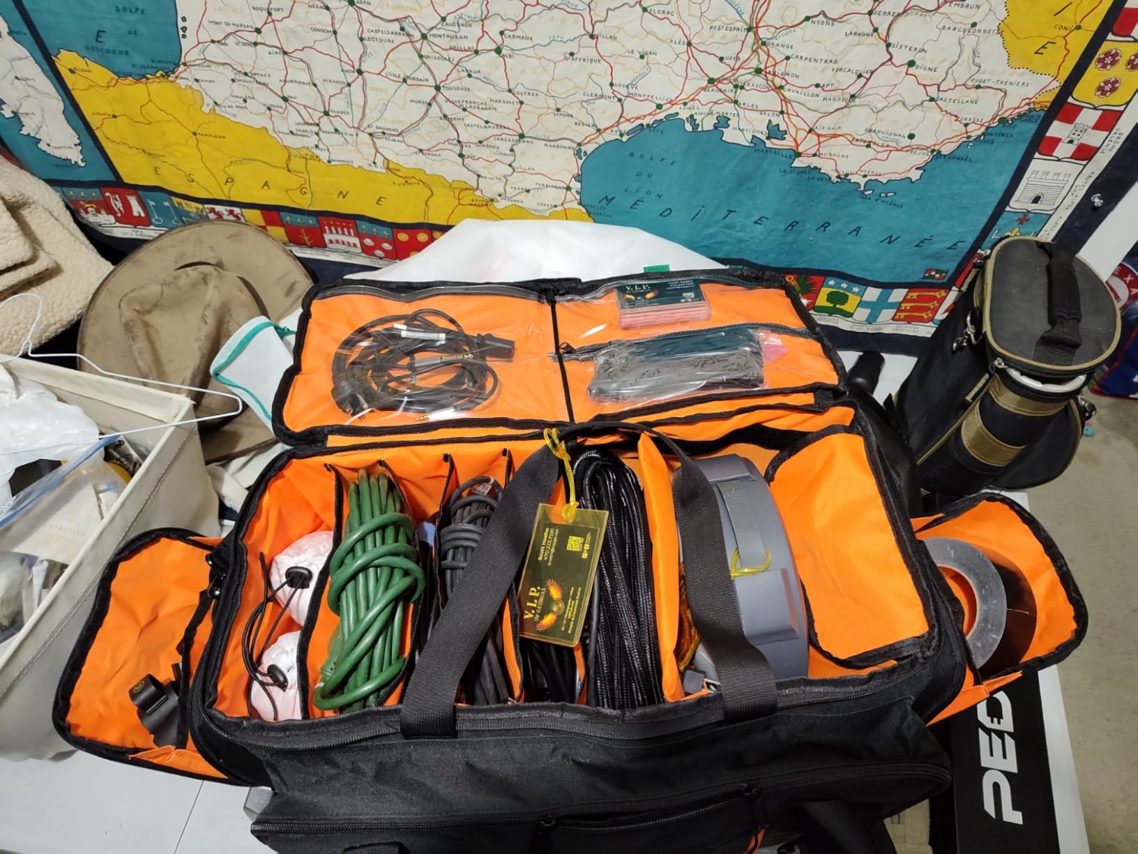 Large Dj Cable Bag with Laptop and Microphone Pocket, Dj Bag for Equipment and Music Accessories with Detachable Dividers customer photo 1