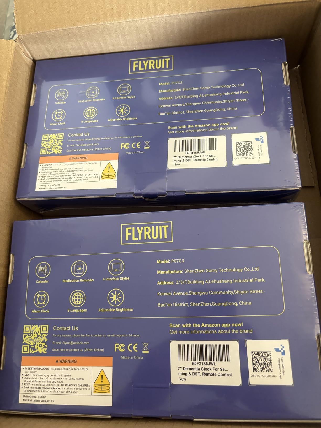 7'' Dementia Clock For Seniors, Large Display Digital Clock With Date, Time, Day Of Week for Elderly, Memory Loss, Alzheimer, 1024*600P HD, 10 Reminders & 6 Alarms, Auto Dimming & DST, Remote Control customer photo 1